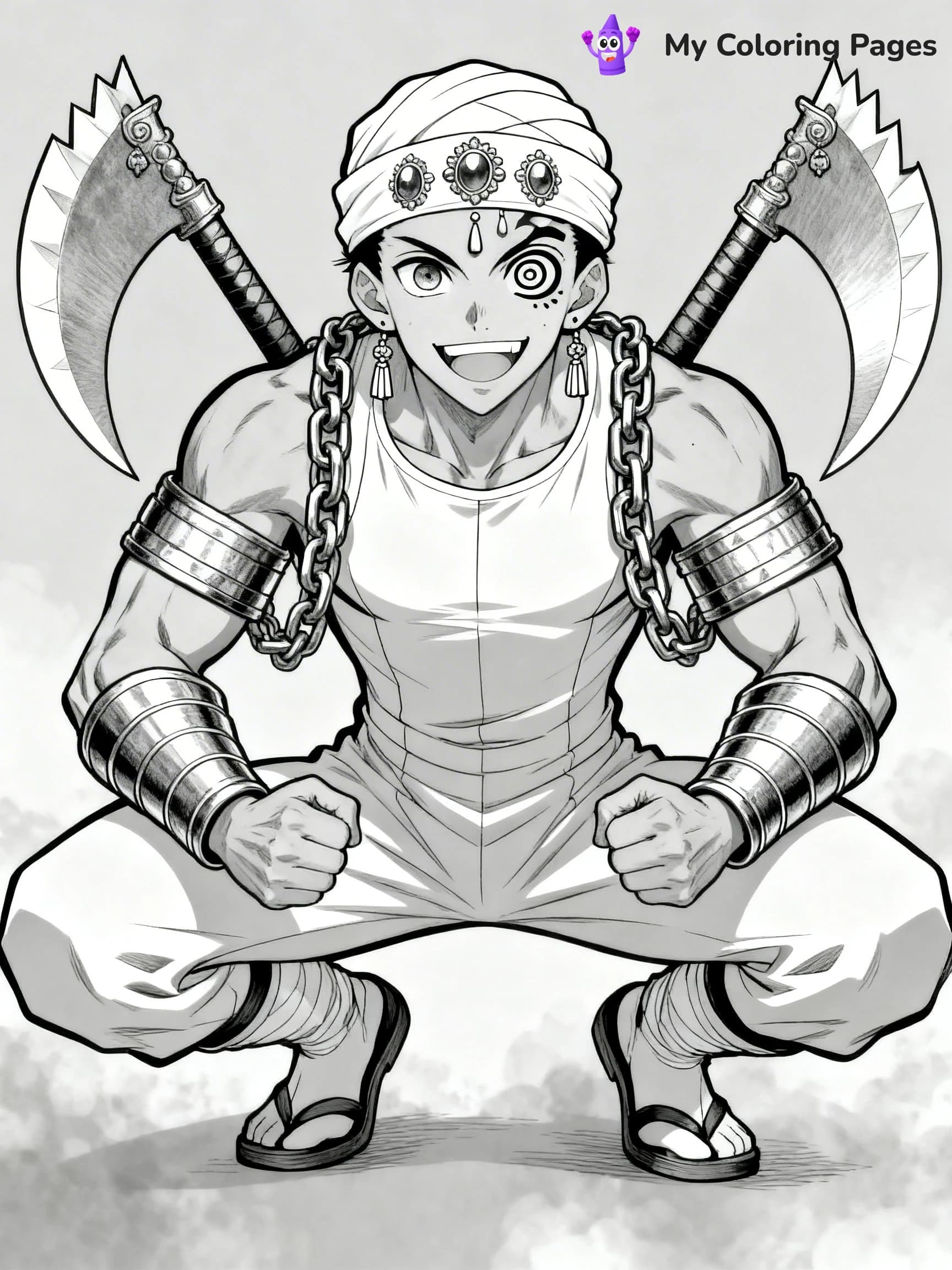 Hashira Demon Slayer Coloring Pages - 24