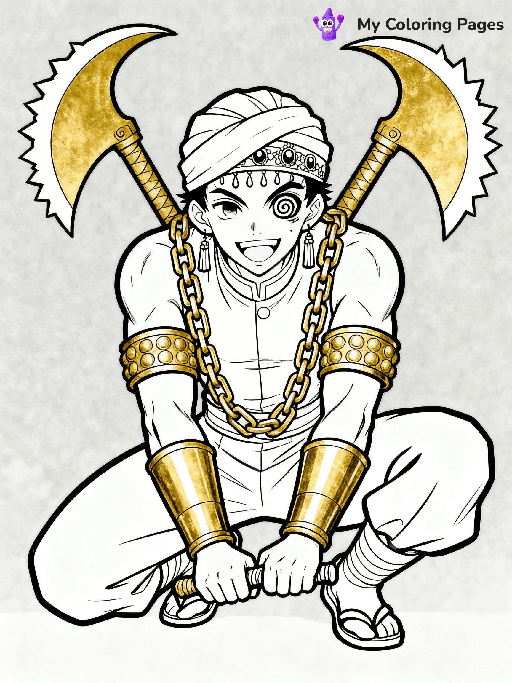 Hashira Demon Slayer Coloring Pages - 23