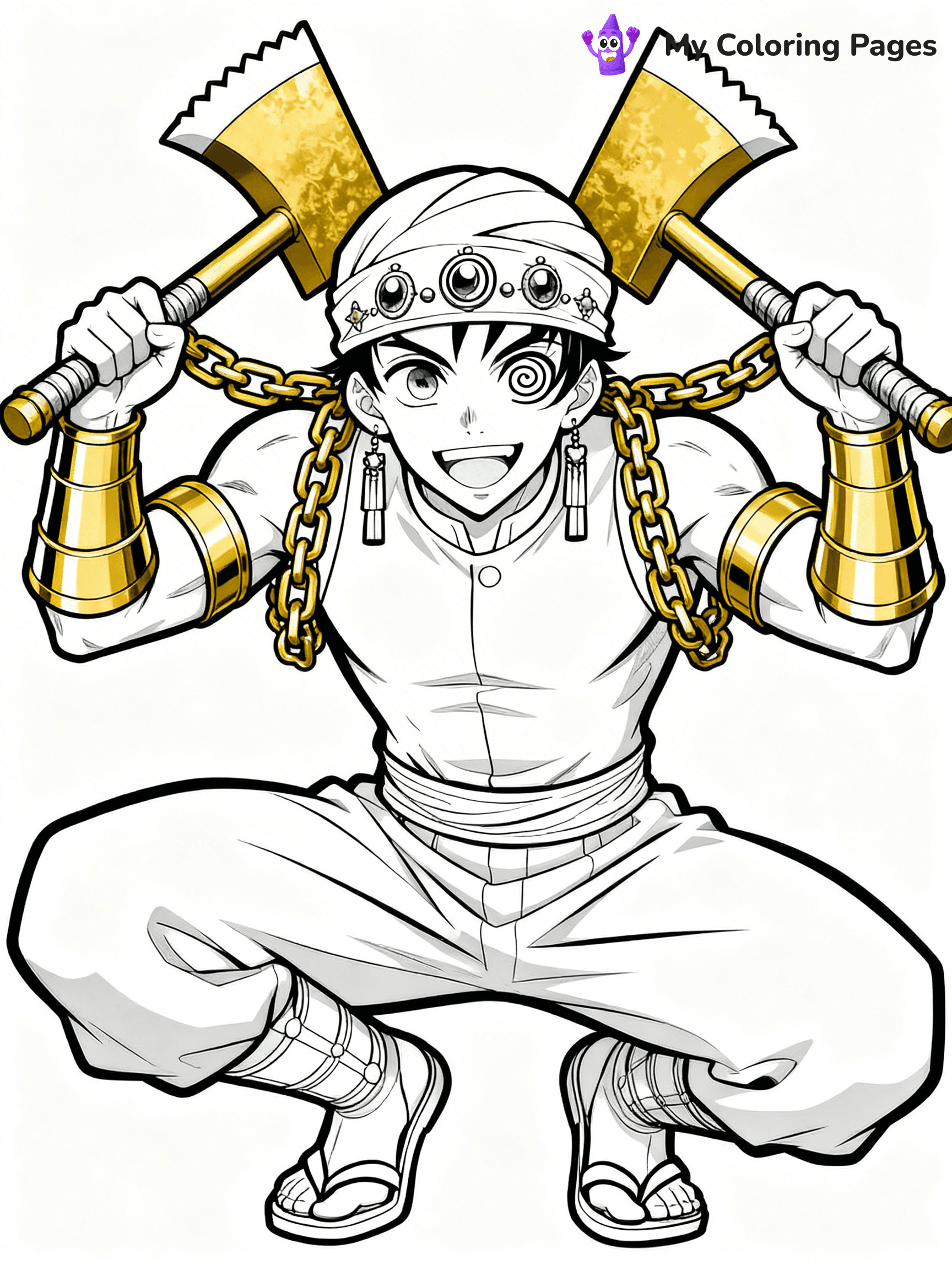Hashira Demon Slayer Coloring Pages - 21