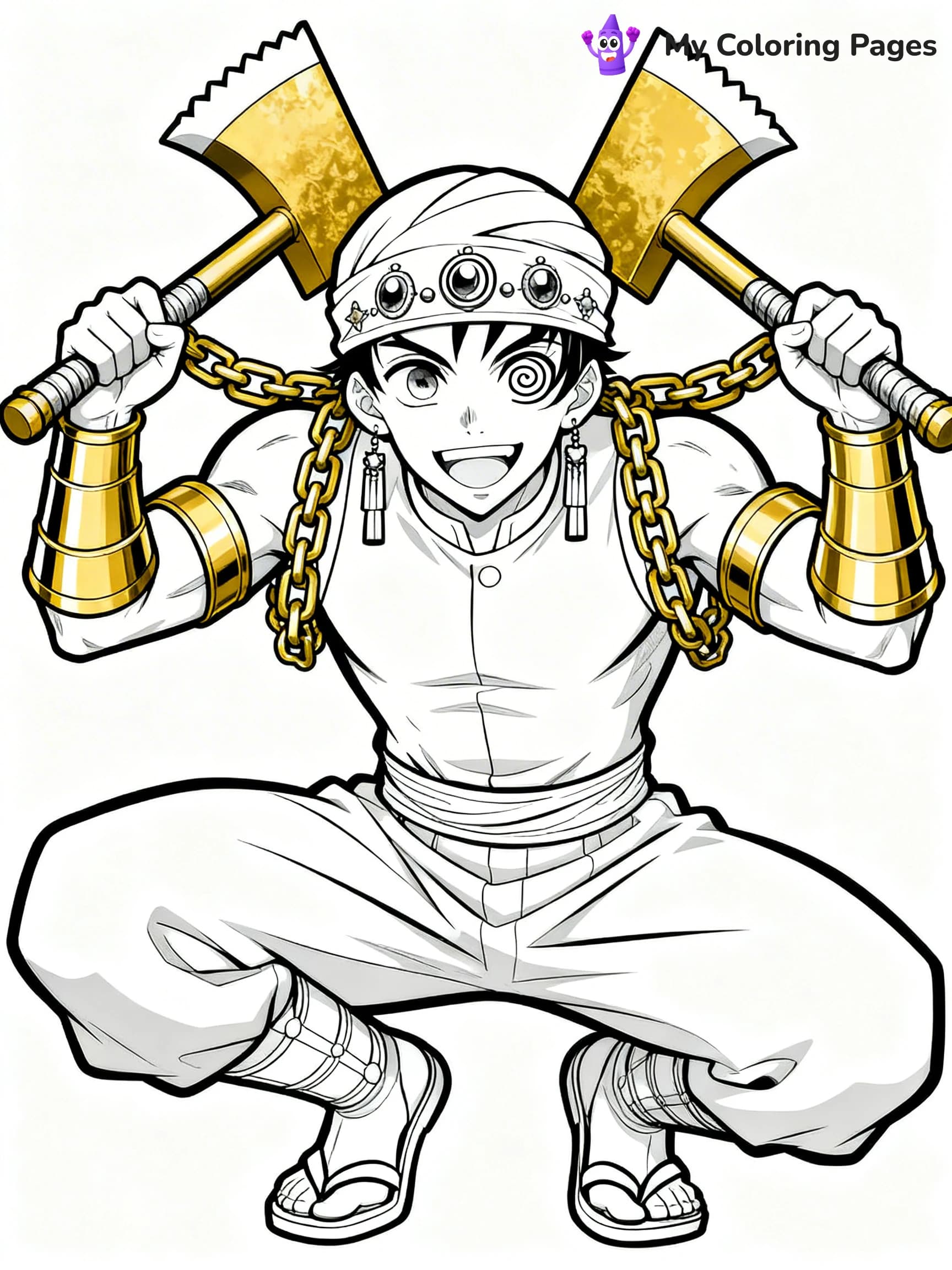 Hashira Demon Slayer Coloring Pages - 21