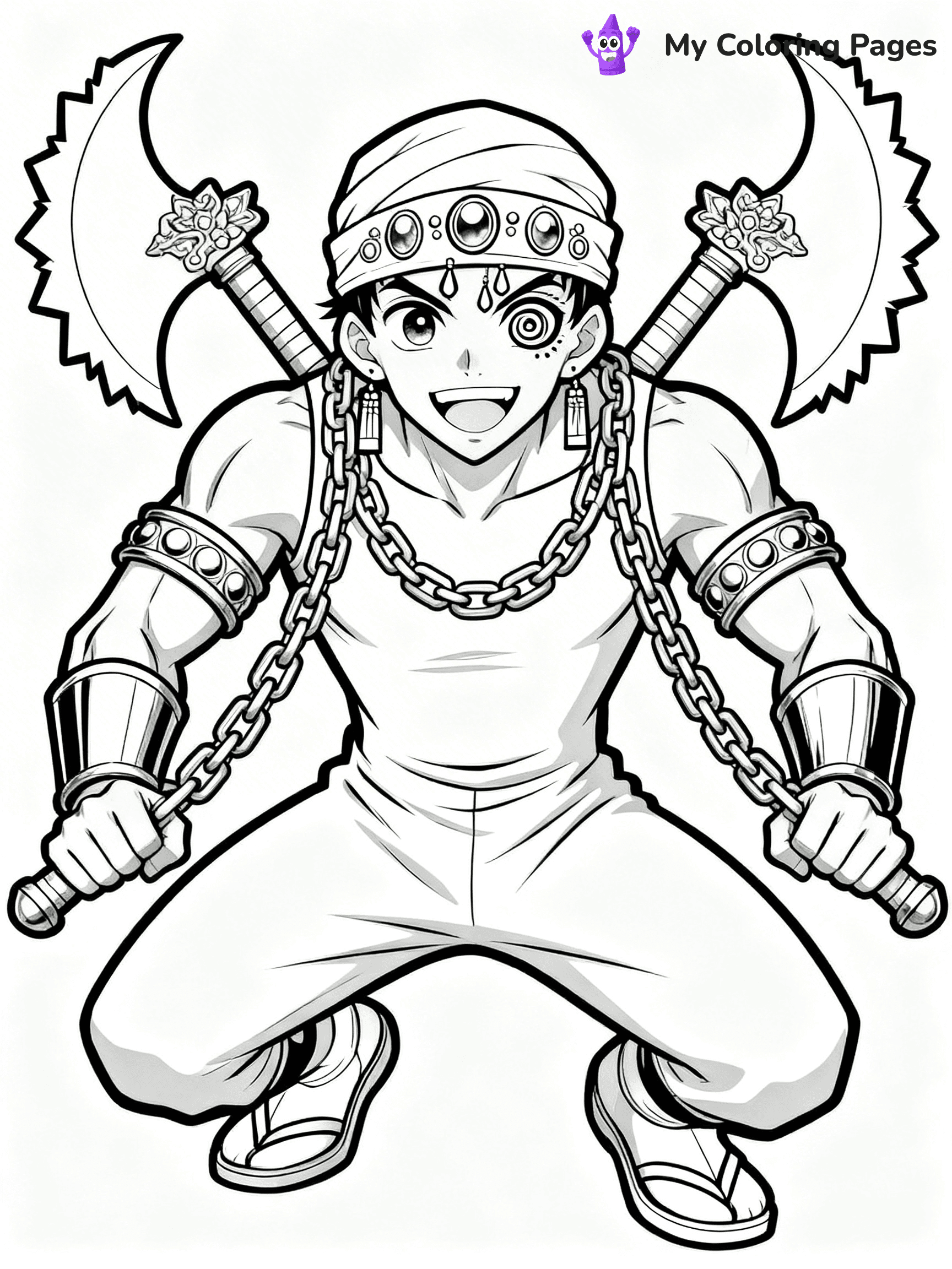 Hashira Demon Slayer Coloring Pages - 18