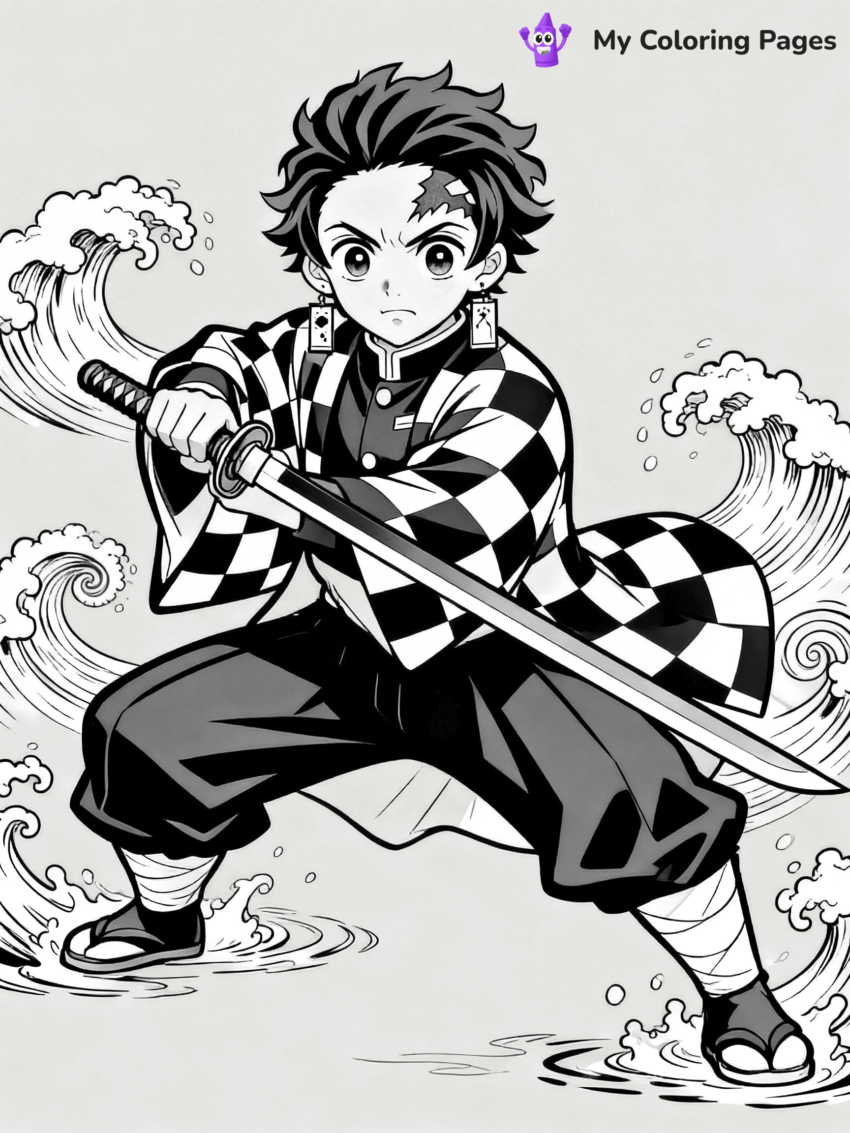 Hashira Demon Slayer Coloring Pages - 19