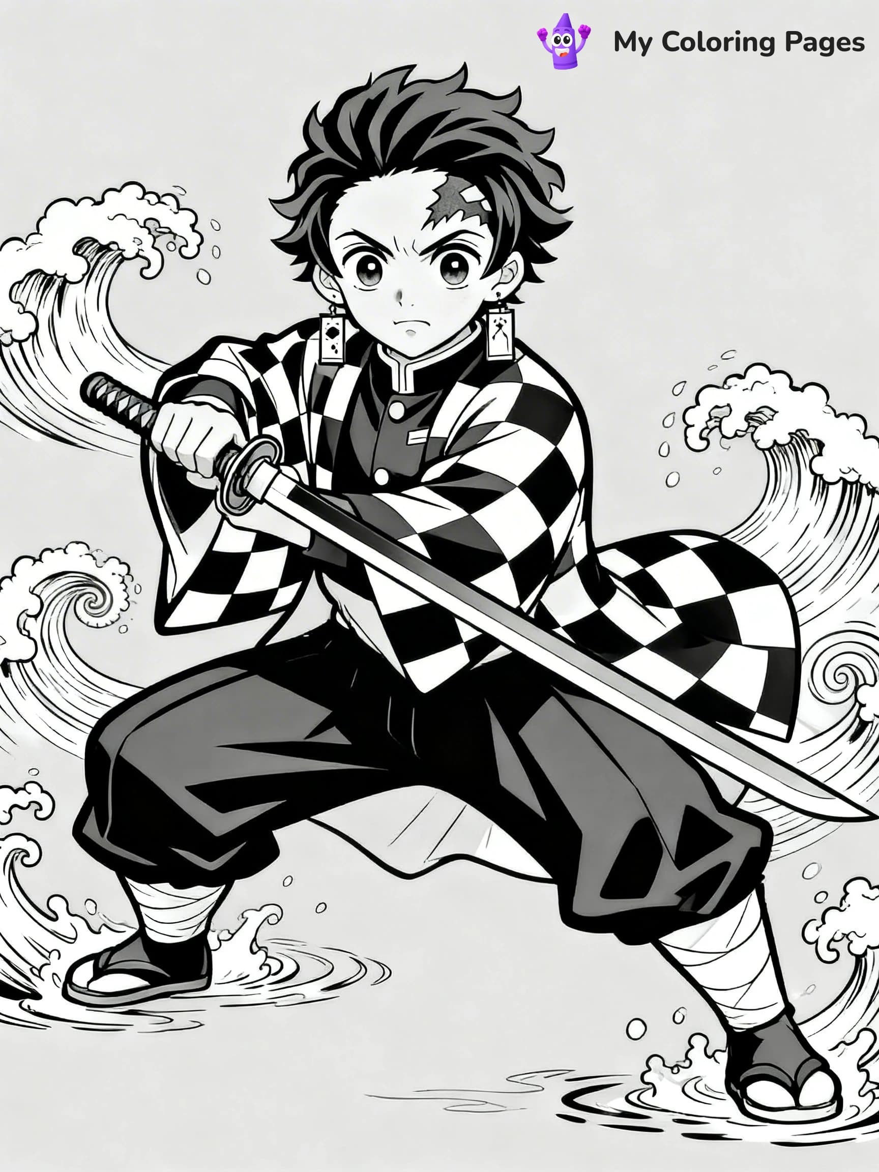 Hashira Demon Slayer Coloring Pages - 19