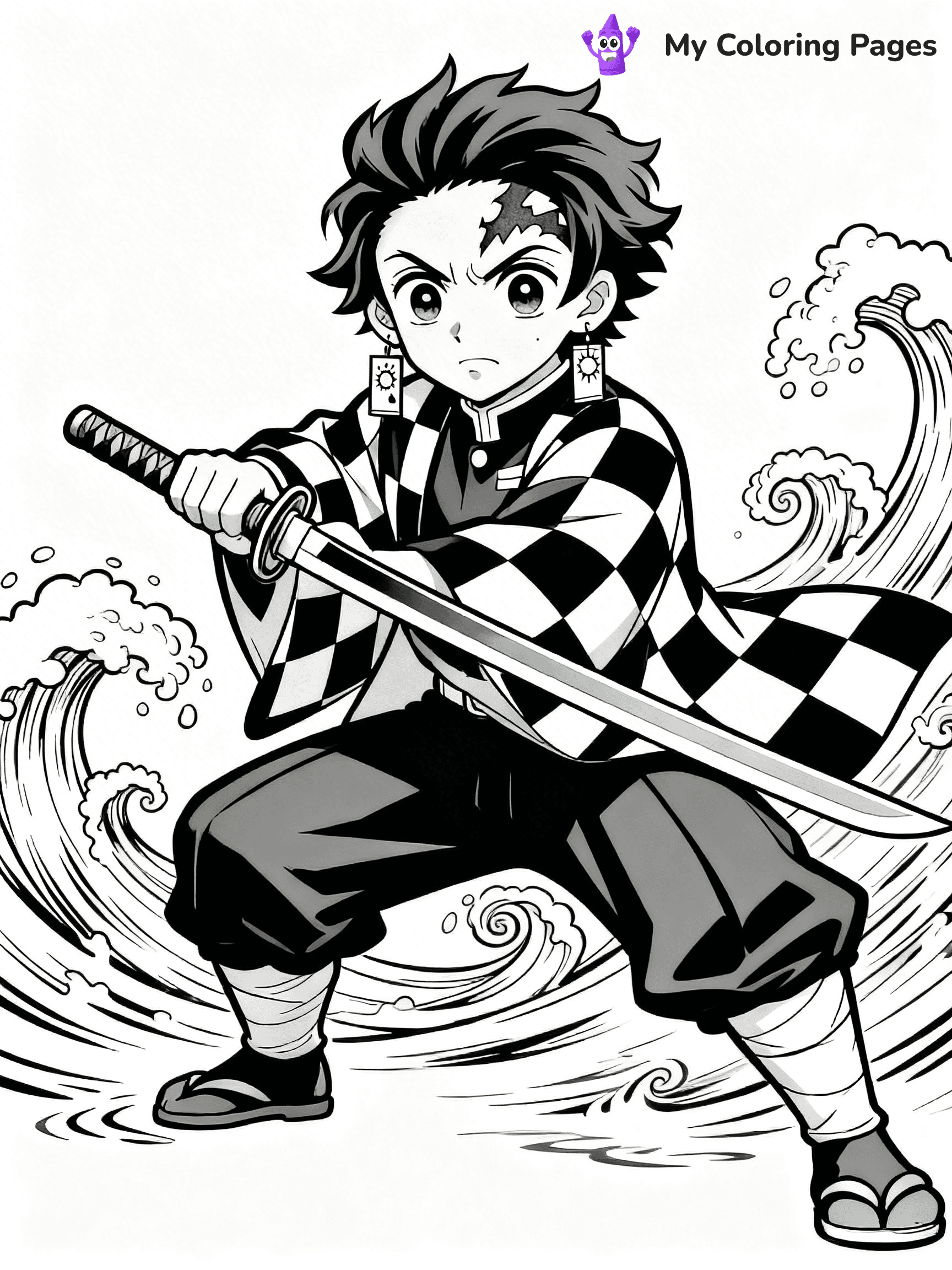 Hashira Demon Slayer Coloring Pages - 13