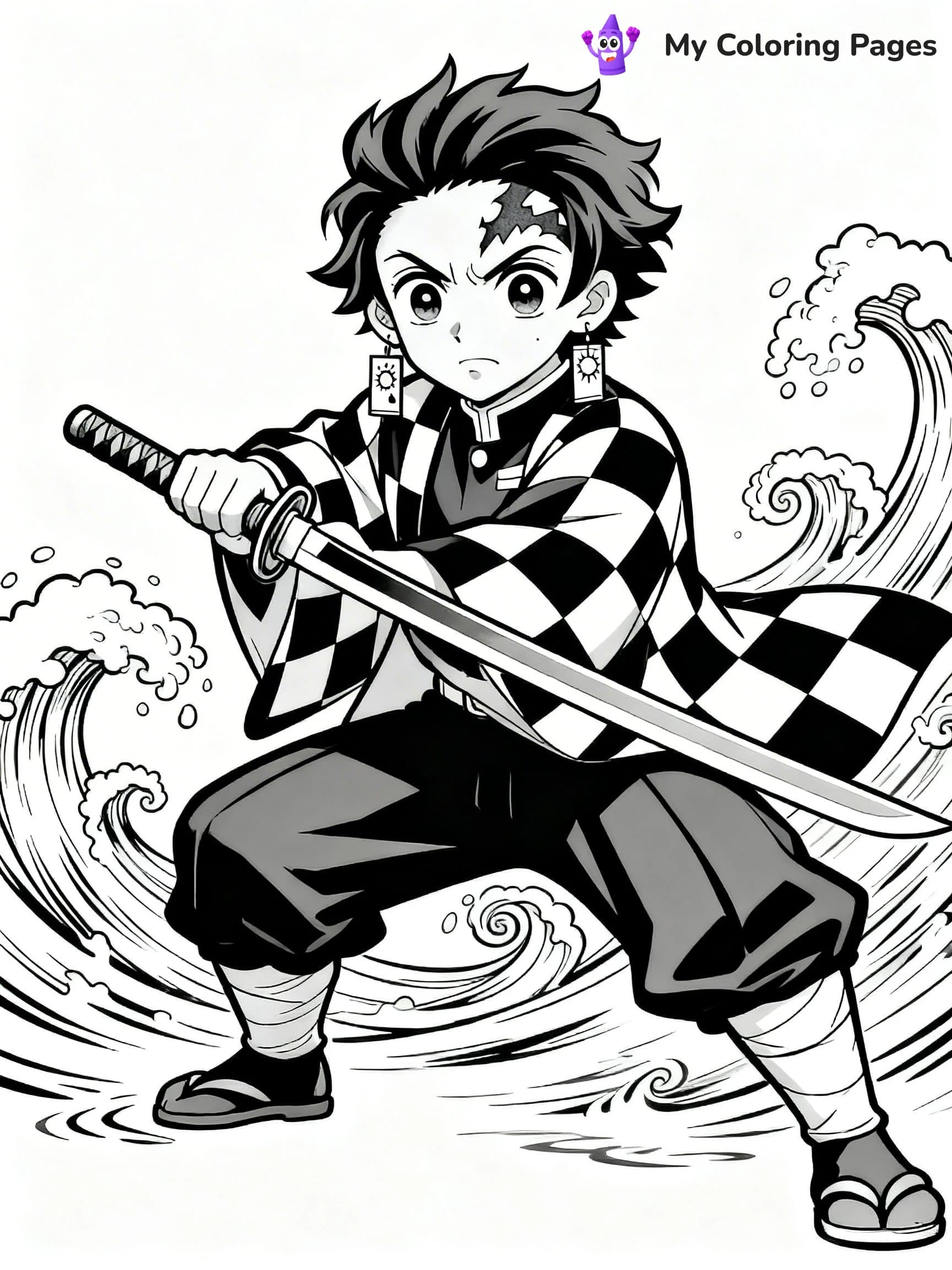 Hashira Demon Slayer Coloring Pages - 13