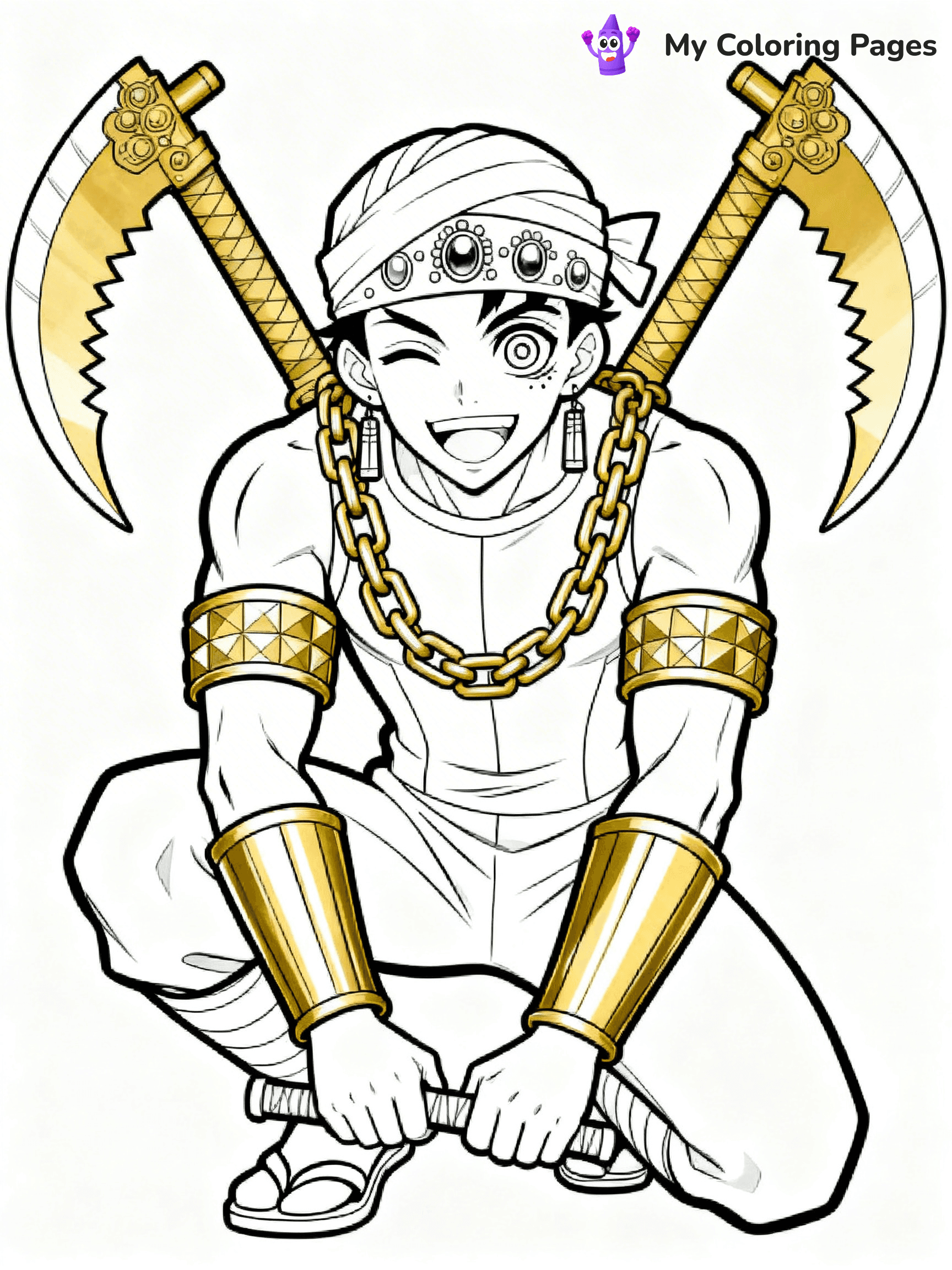 Hashira Demon Slayer Coloring Pages - 14