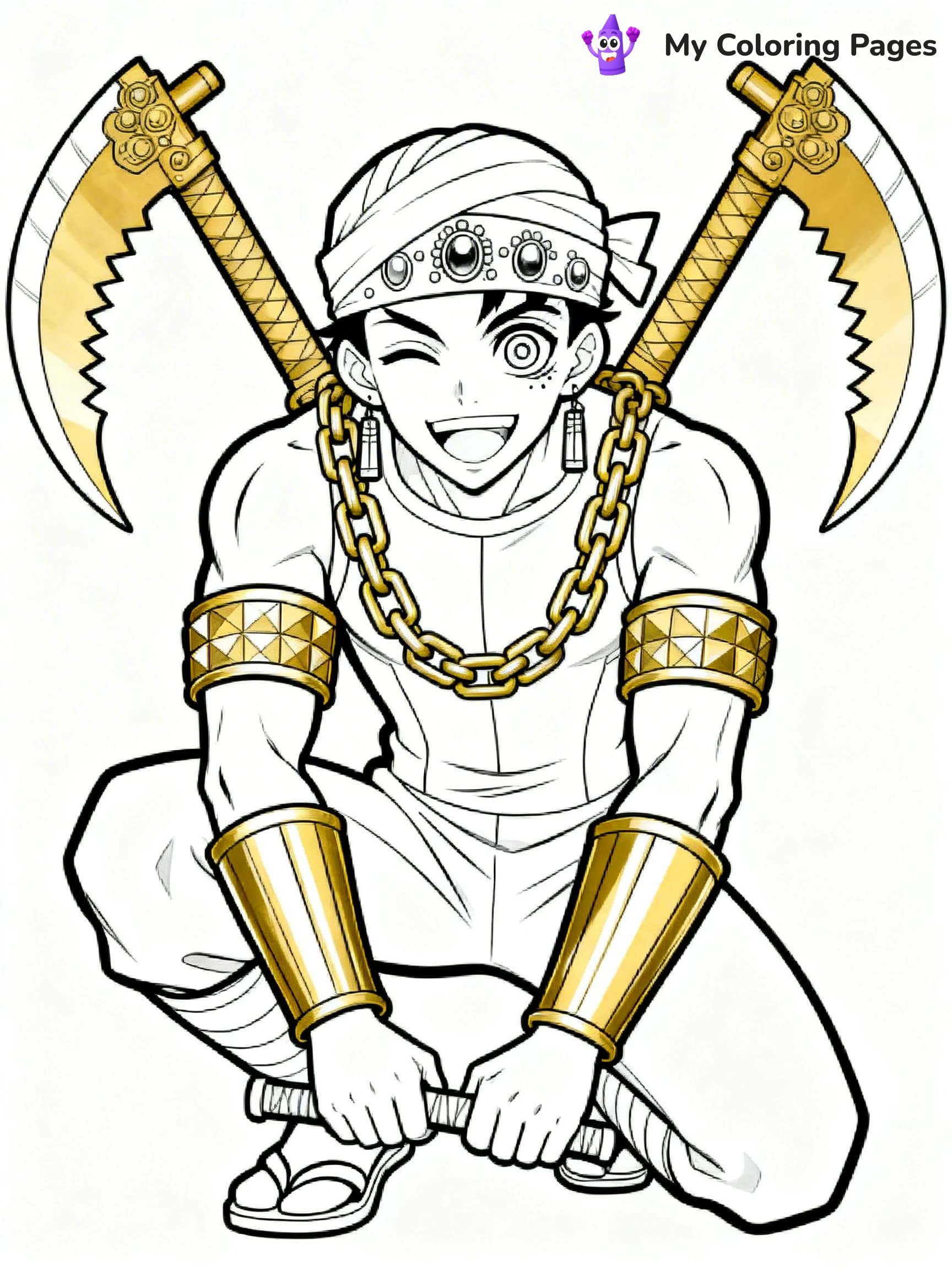 Hashira Demon Slayer Coloring Pages - 14