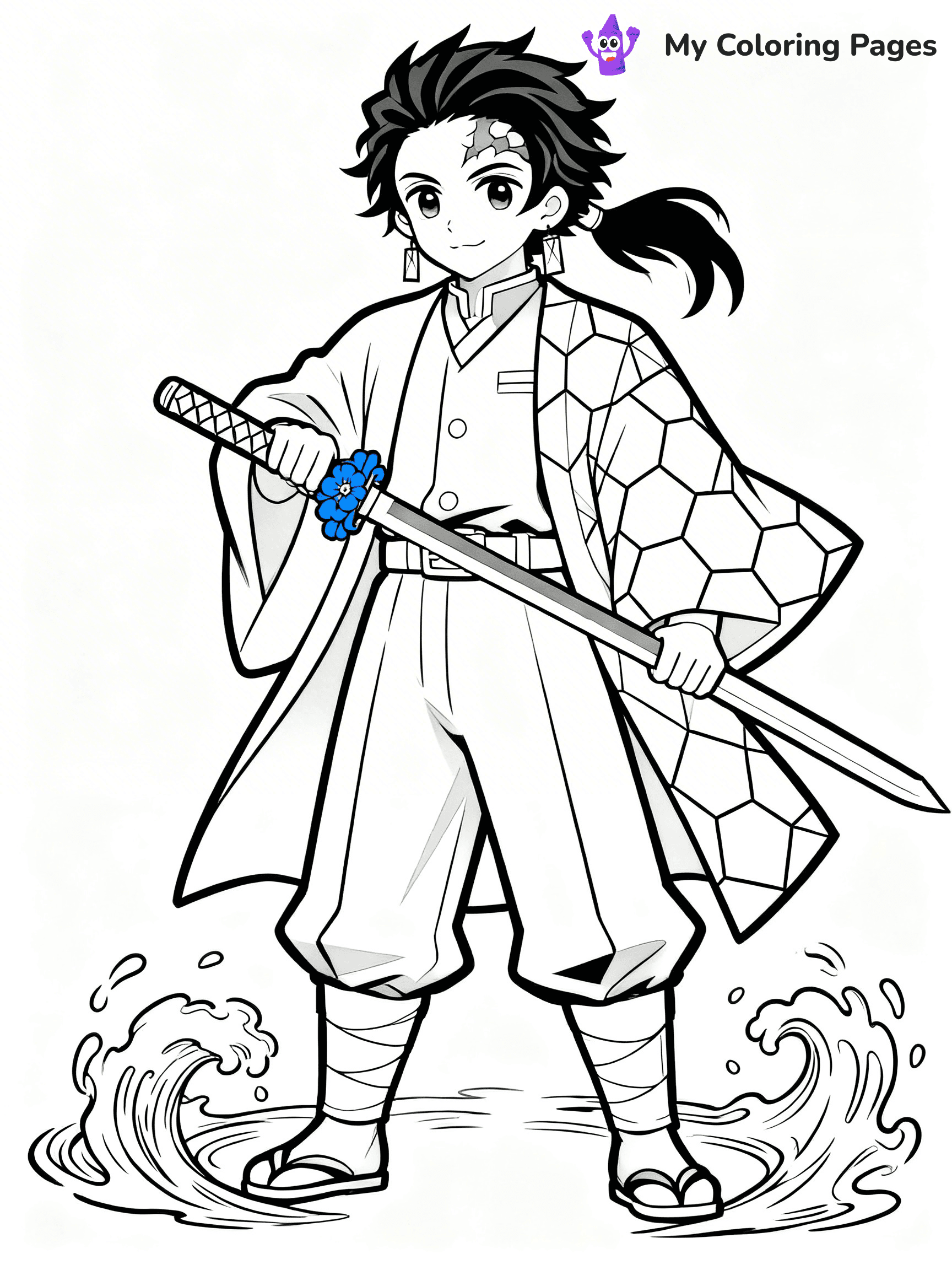 Hashira Demon Slayer Coloring Pages - 4