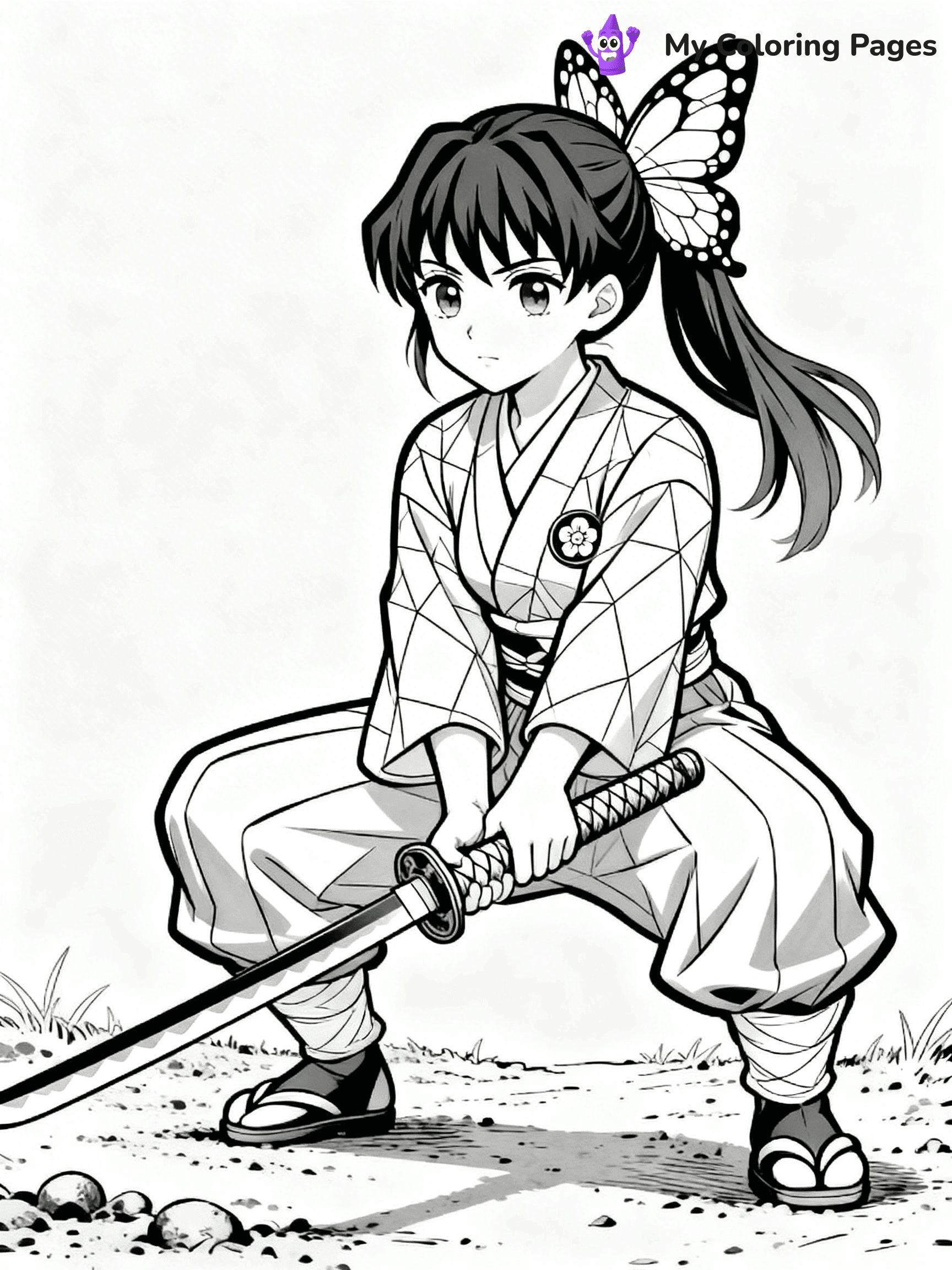 Hashira Demon Slayer Coloring Pages - 3