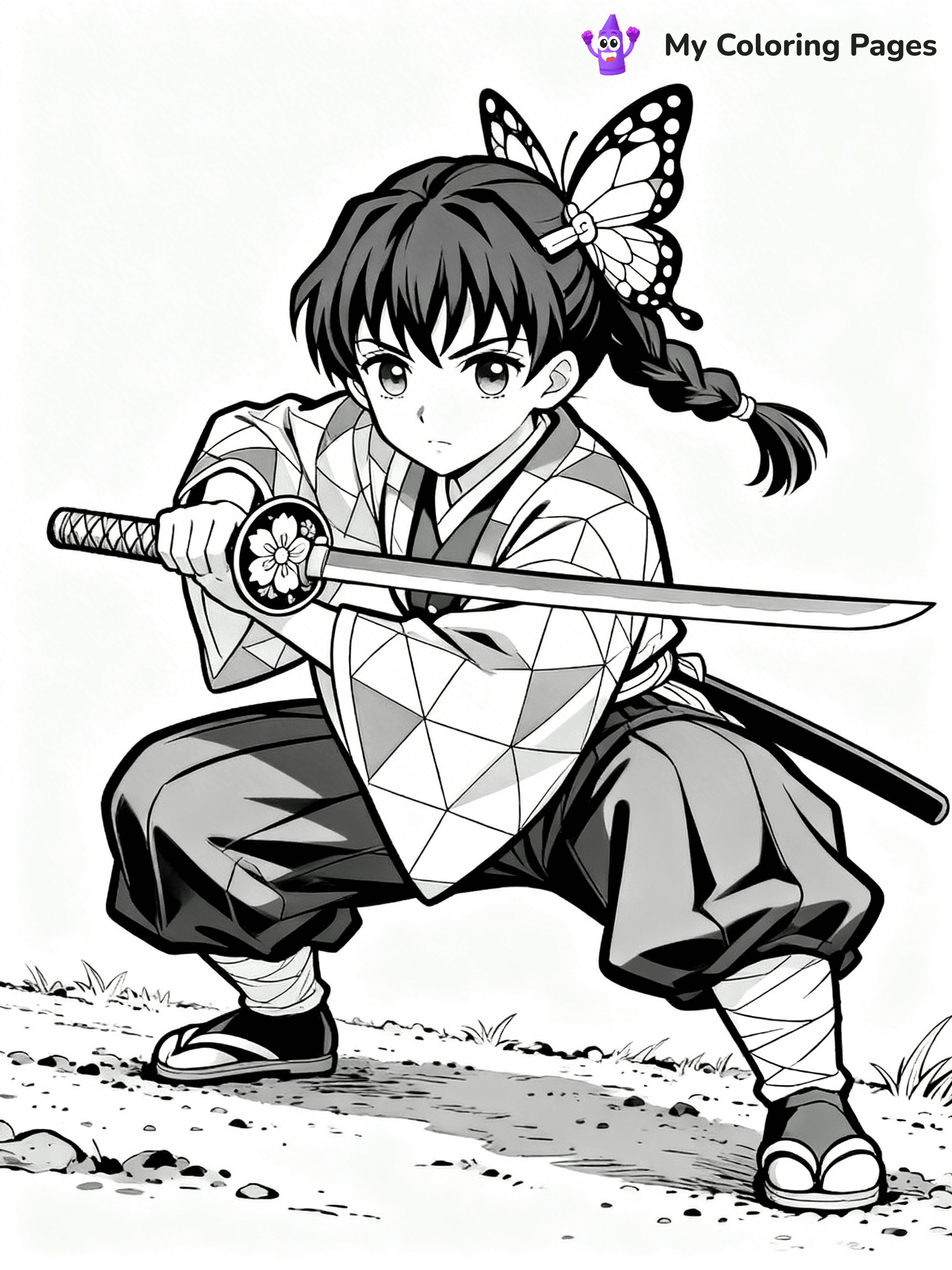Hashira Demon Slayer Coloring Pages - 2