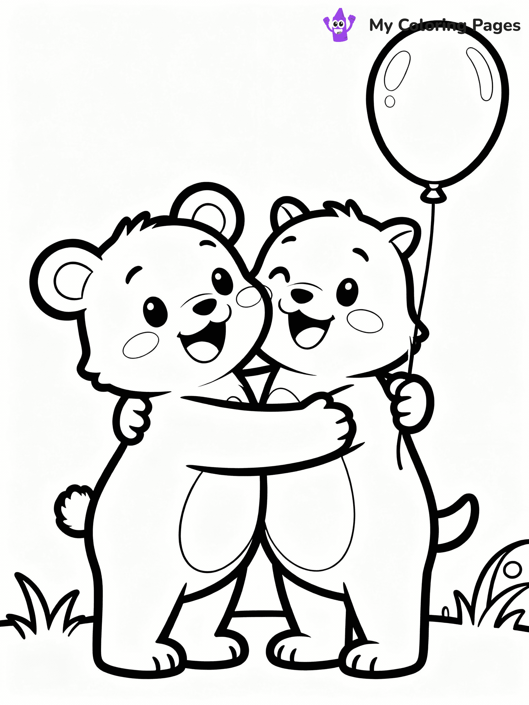 Friendship Coloring Pages - 24
