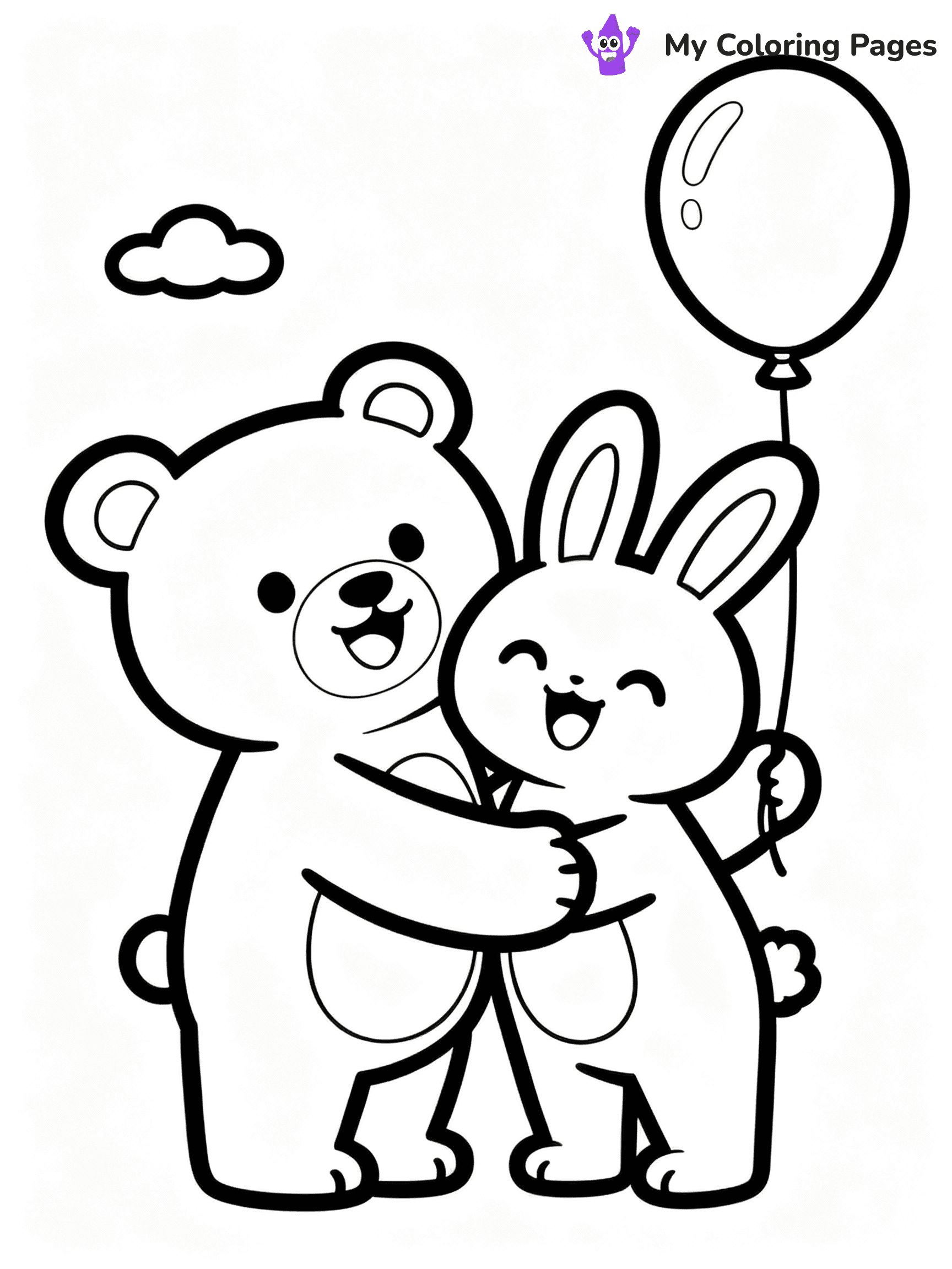 Friendship Coloring Pages - 23