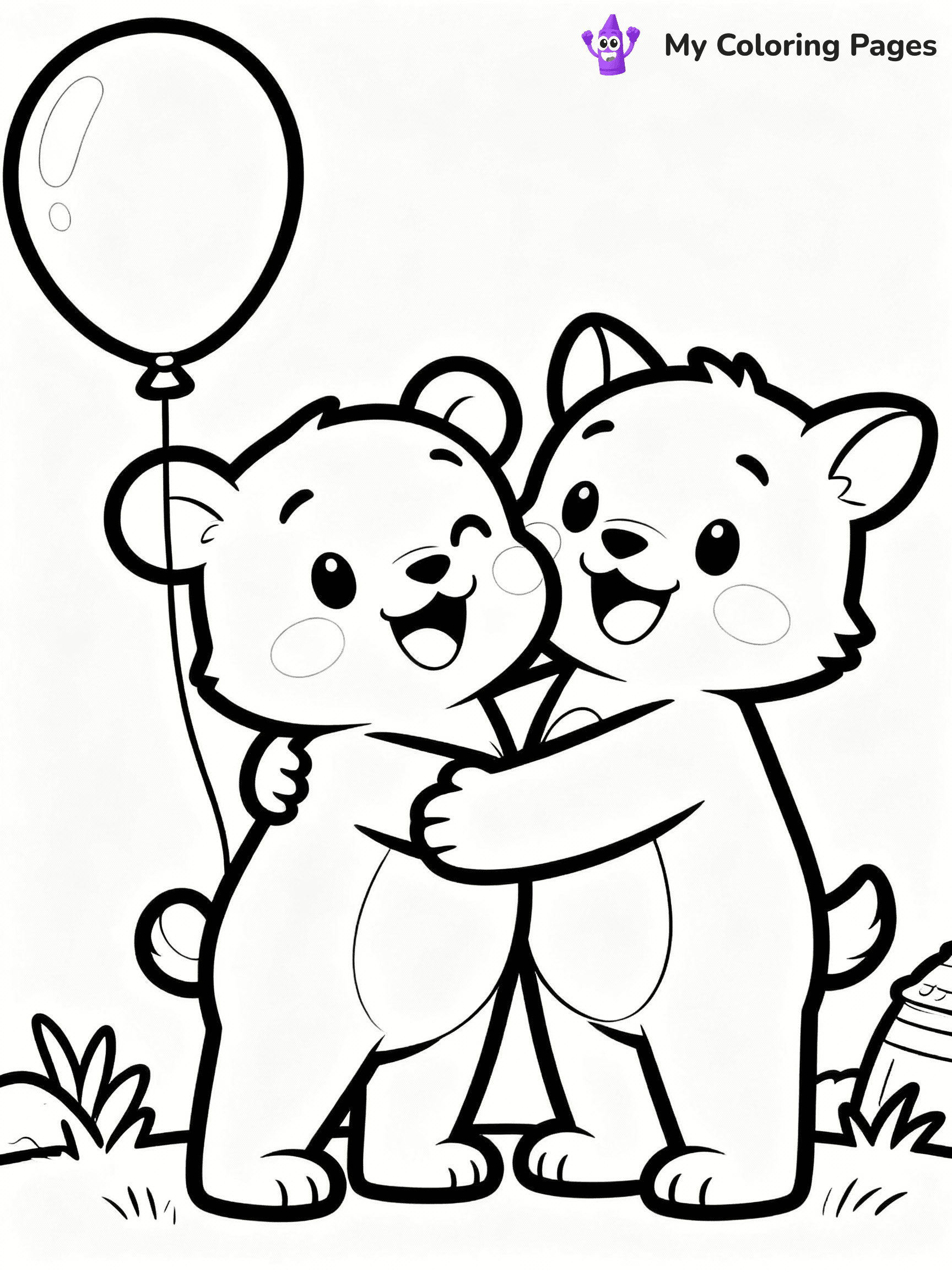 Friendship Coloring Pages - 20
