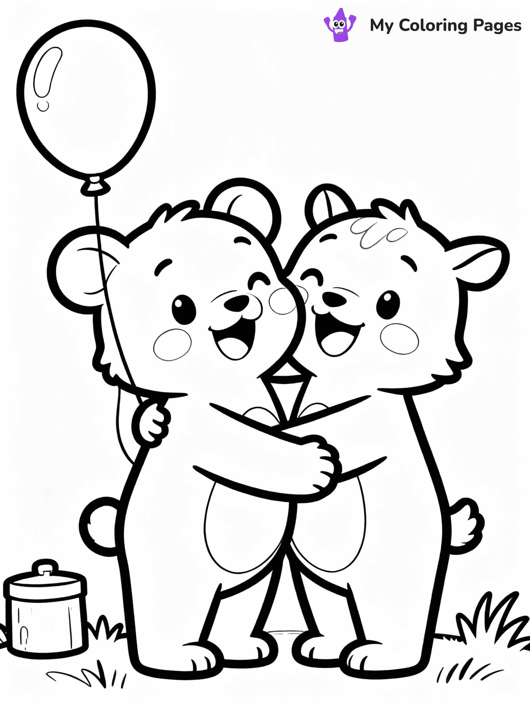 Friendship Coloring Pages - 19