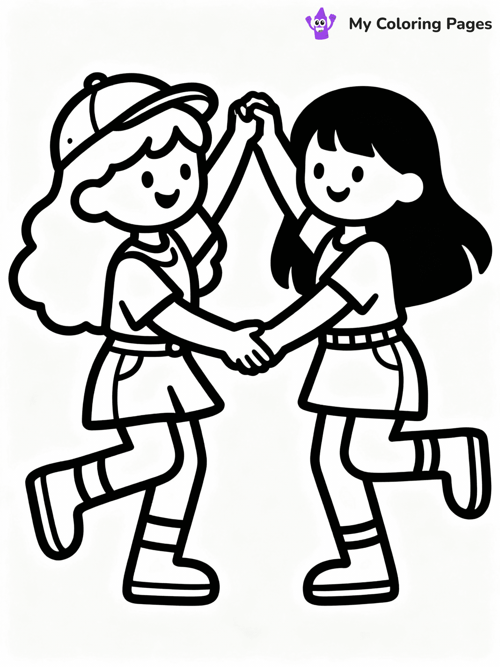 Friendship Coloring Pages - 17