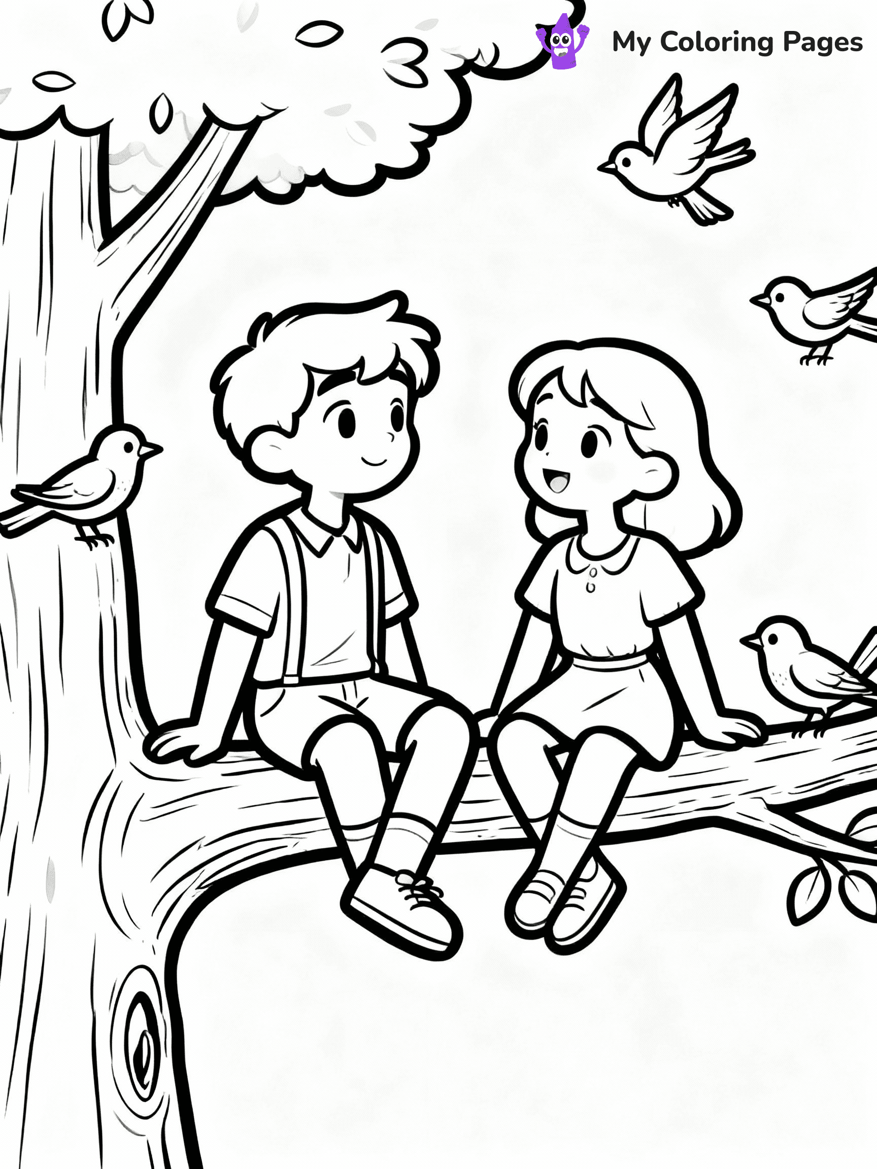 Friendship Coloring Pages - 12
