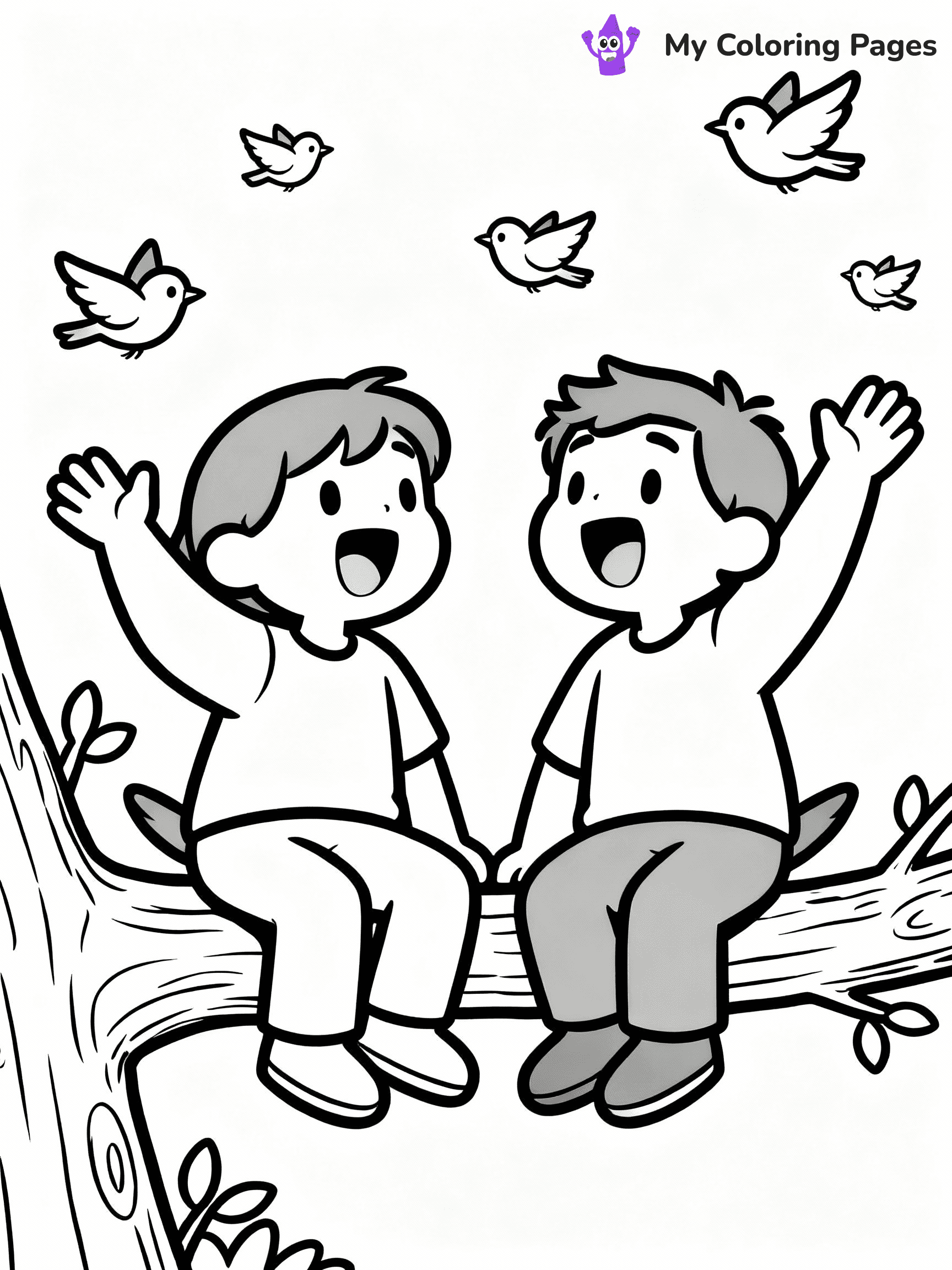 Friendship Coloring Pages - 7