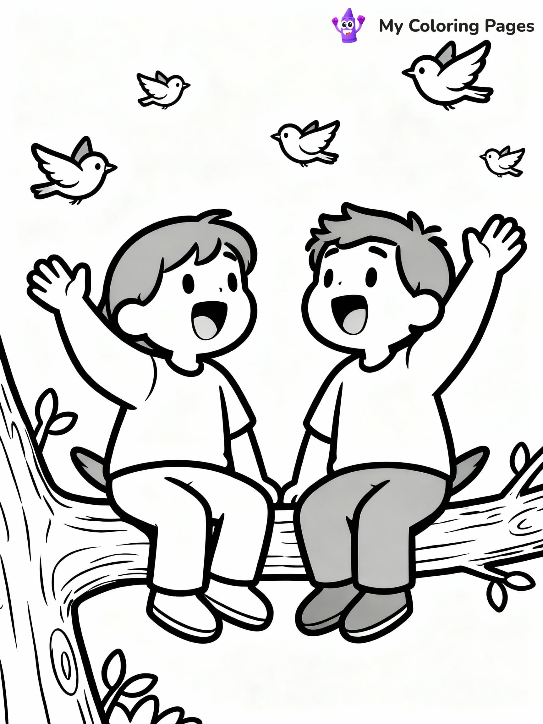 Friendship Coloring Pages - 7