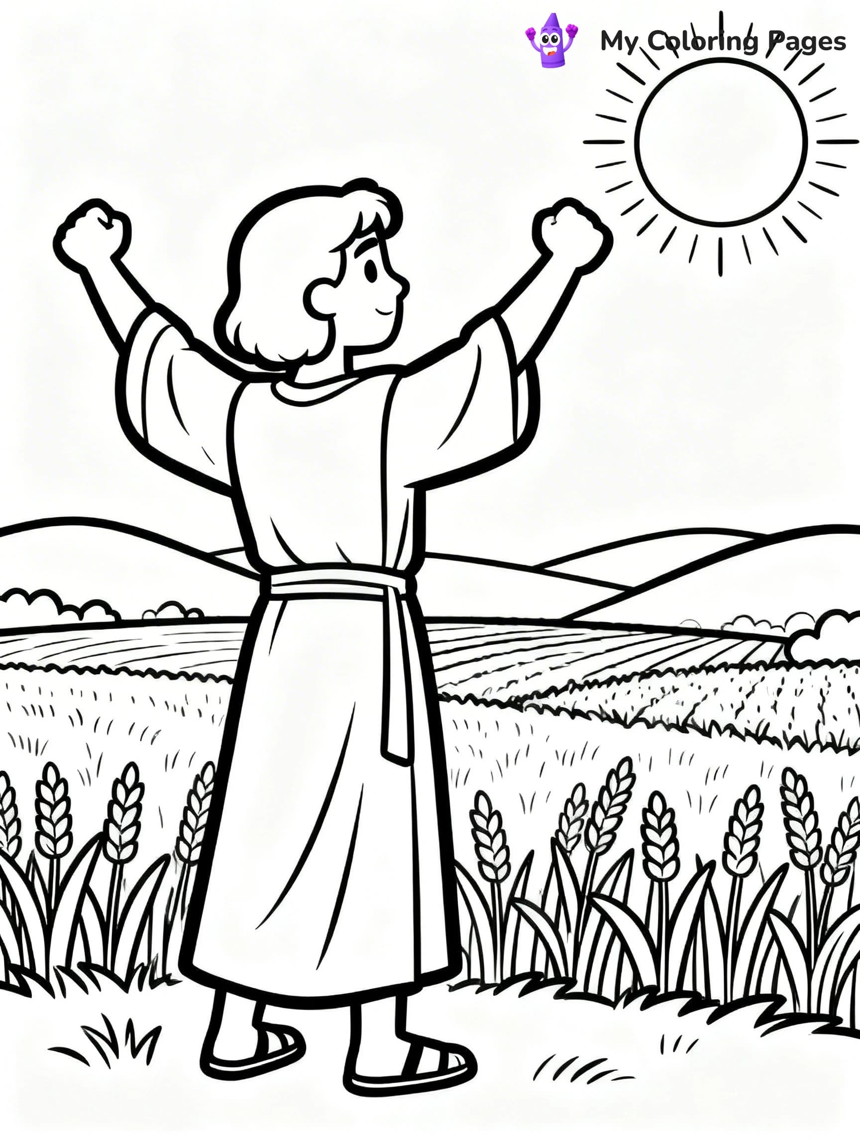 Joshua Coloring Pages - 9