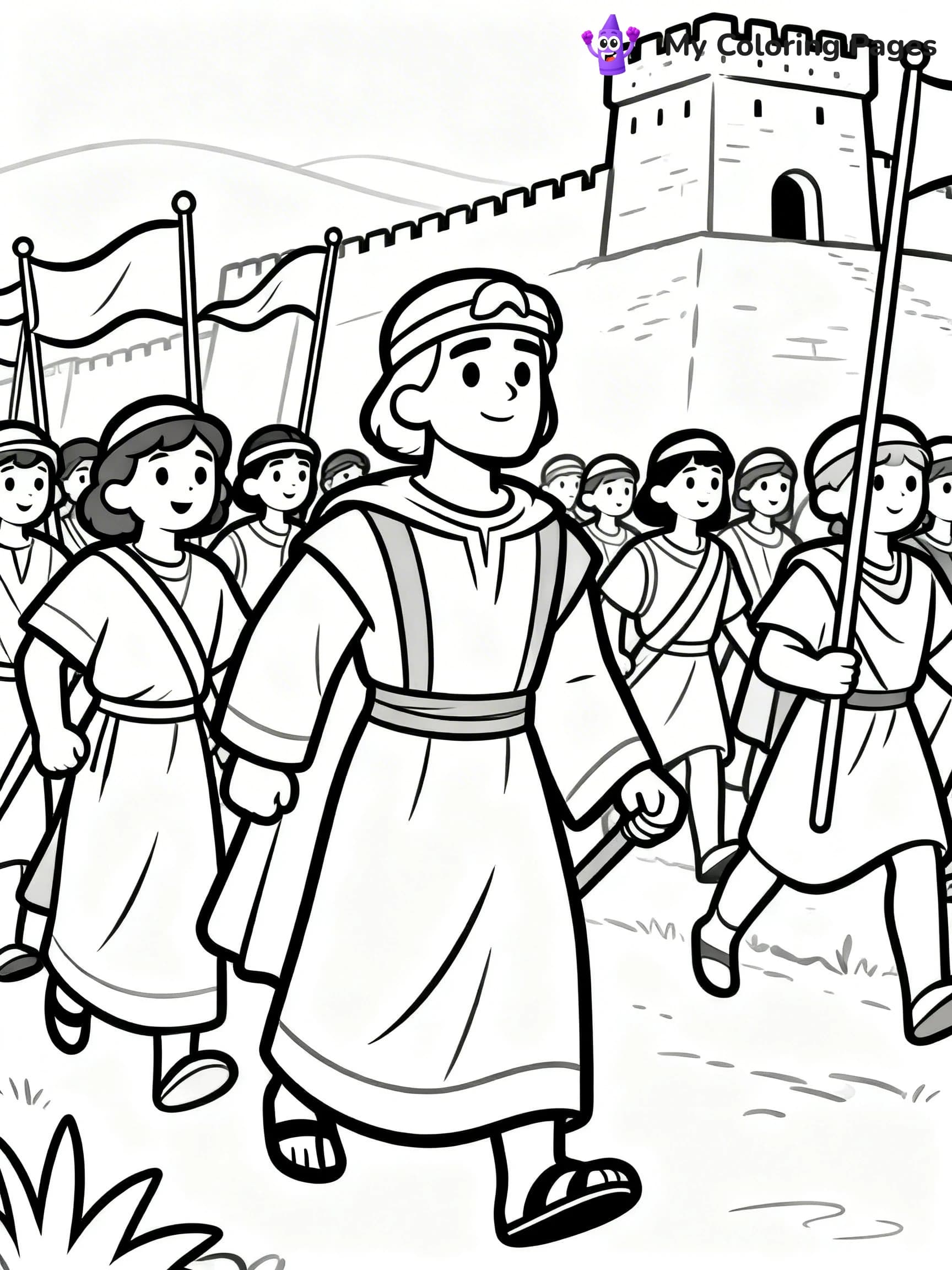 Joshua Coloring Pages - 1