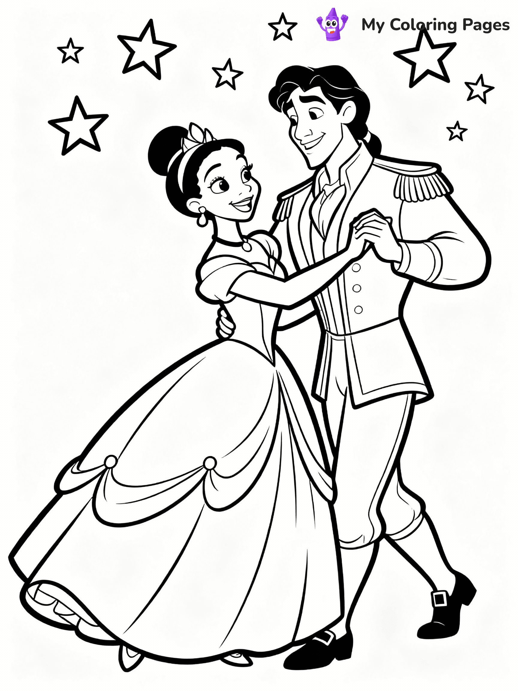 Princess And The Frog Coloring Pages - 21
