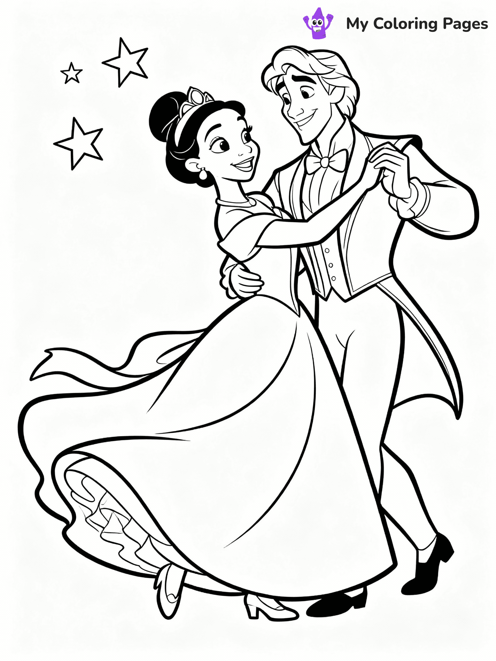 Princess And The Frog Coloring Pages - 19