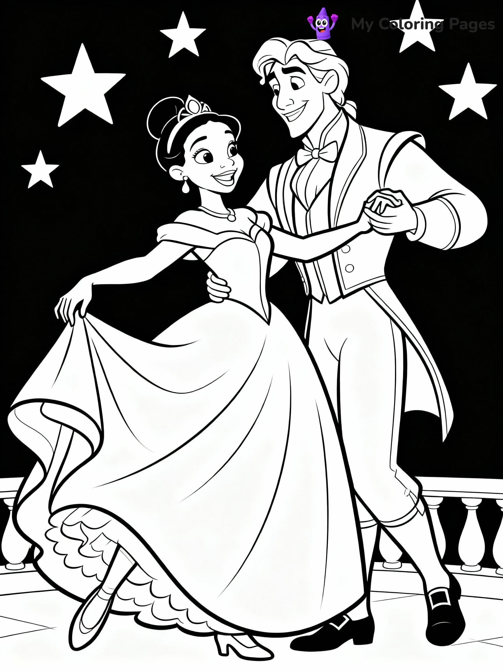 Princess And The Frog Coloring Pages - 18