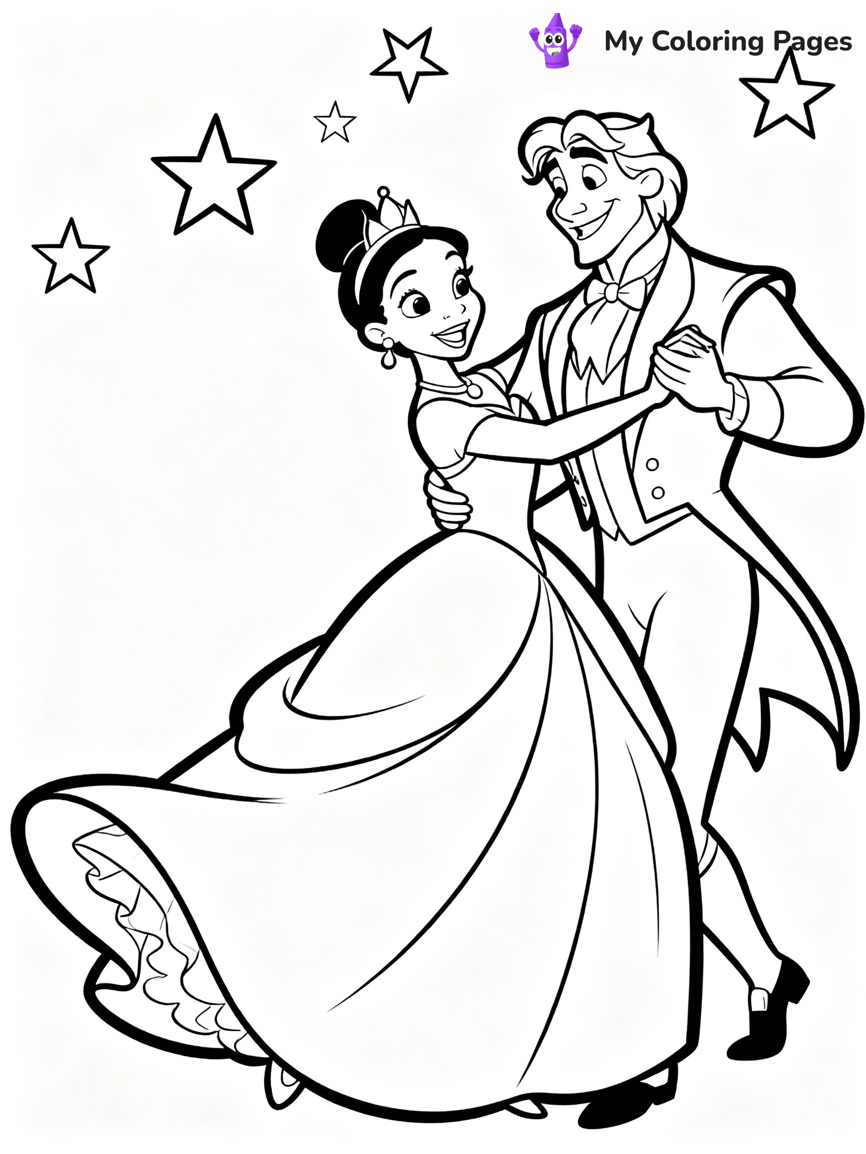 Princess And The Frog Coloring Pages - 16