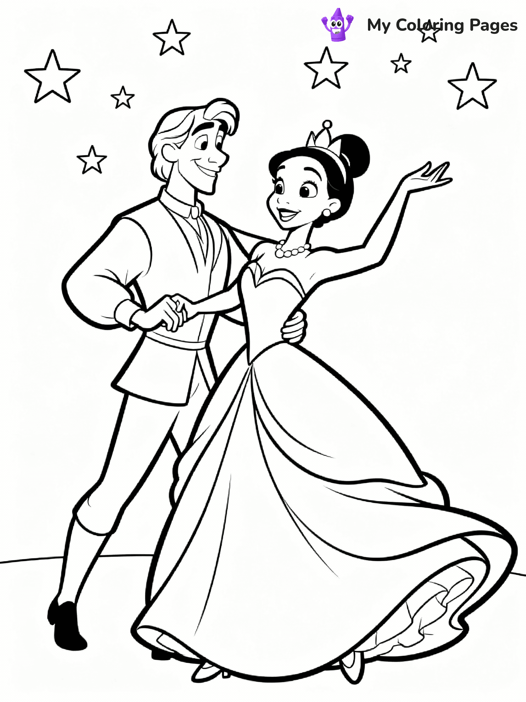 Princess And The Frog Coloring Pages - 15