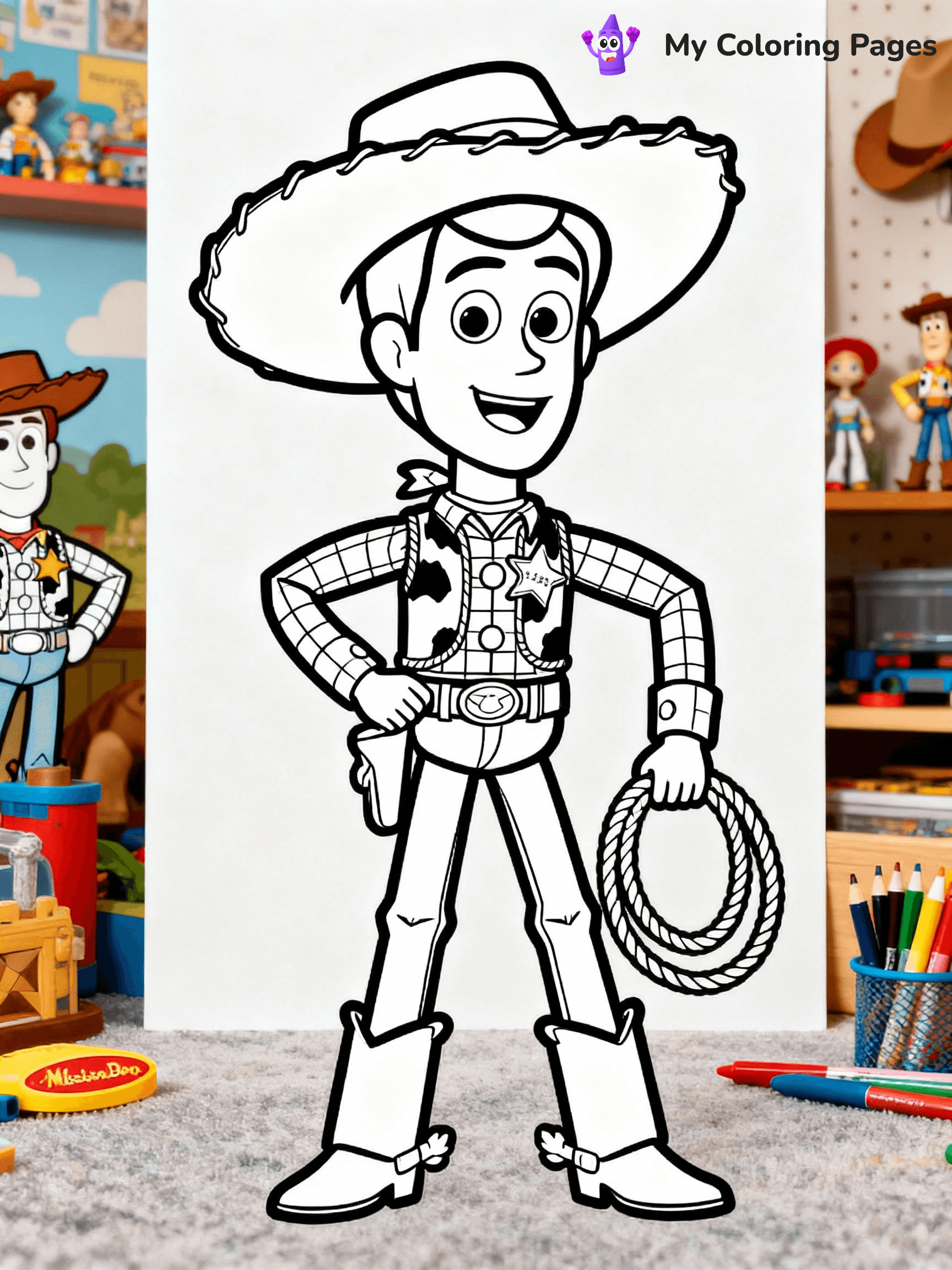 Woody Coloring Pages - 23