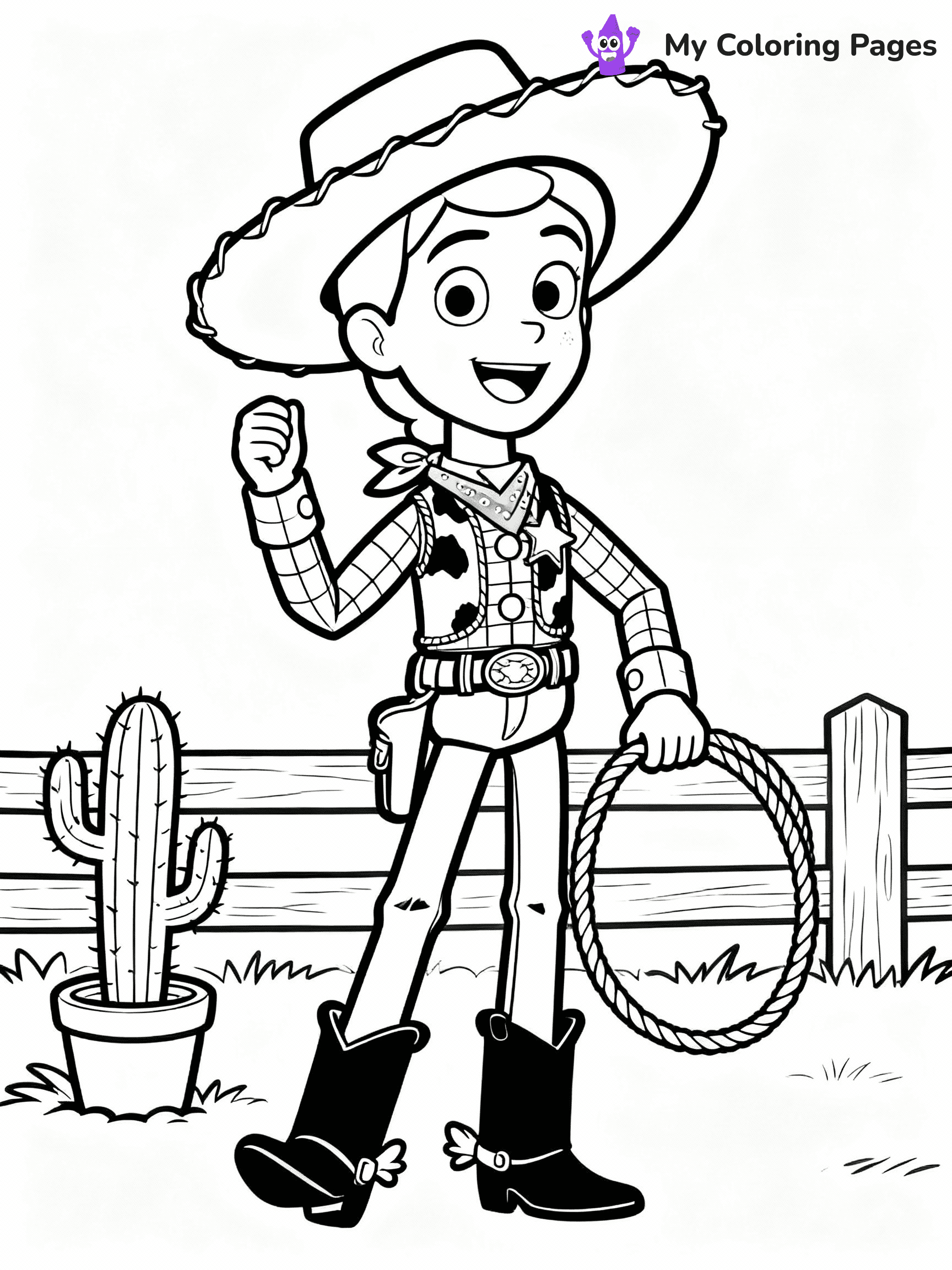 Woody Coloring Pages - 19