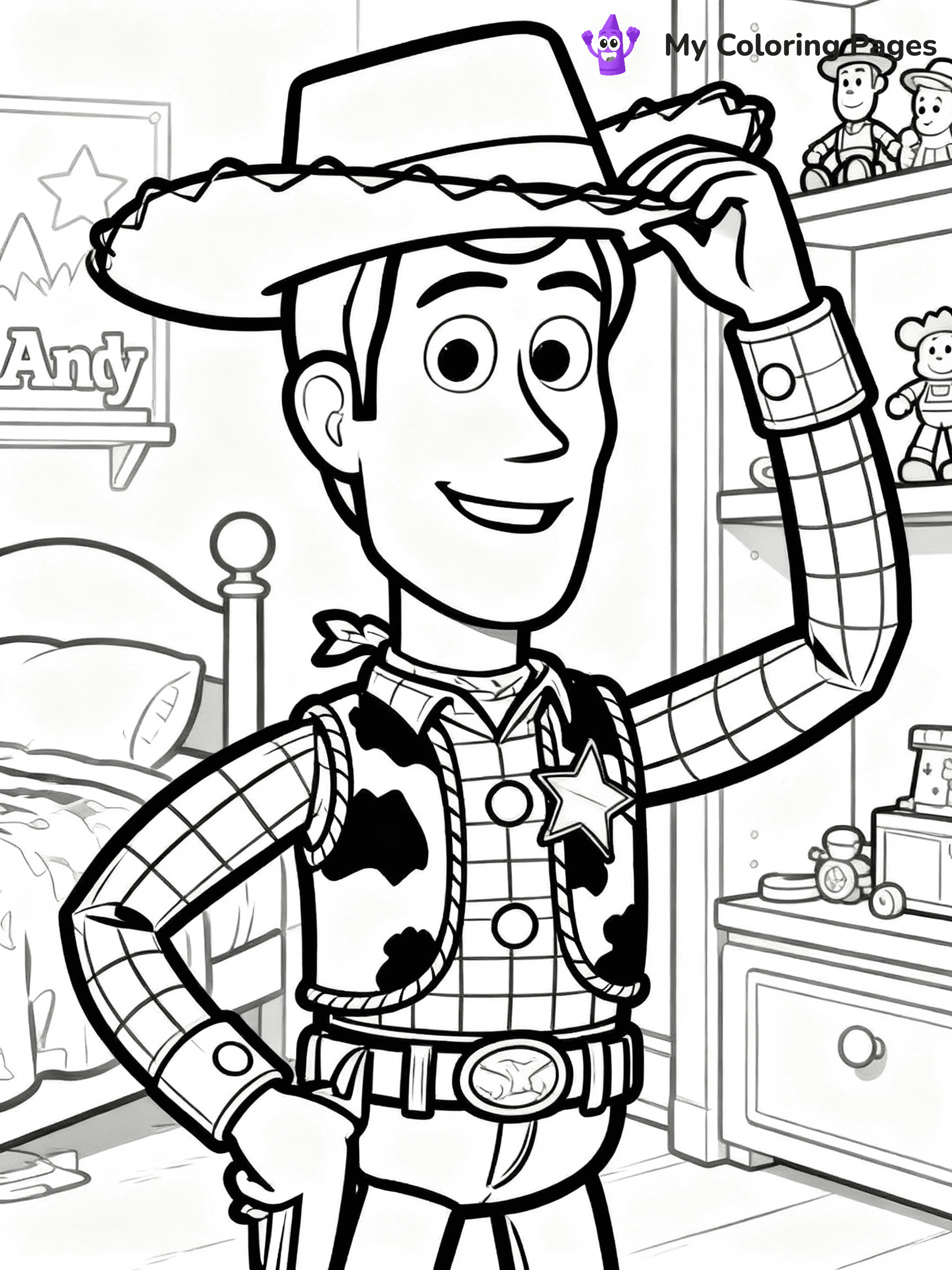 Woody Coloring Pages - 8