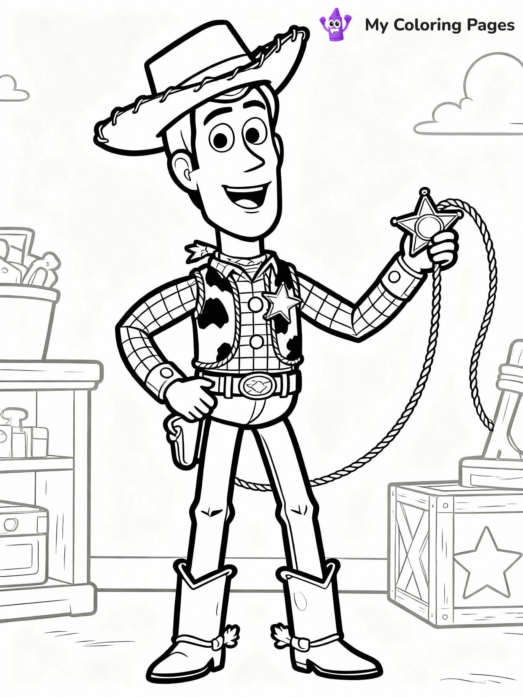 Woody Coloring Pages - 6