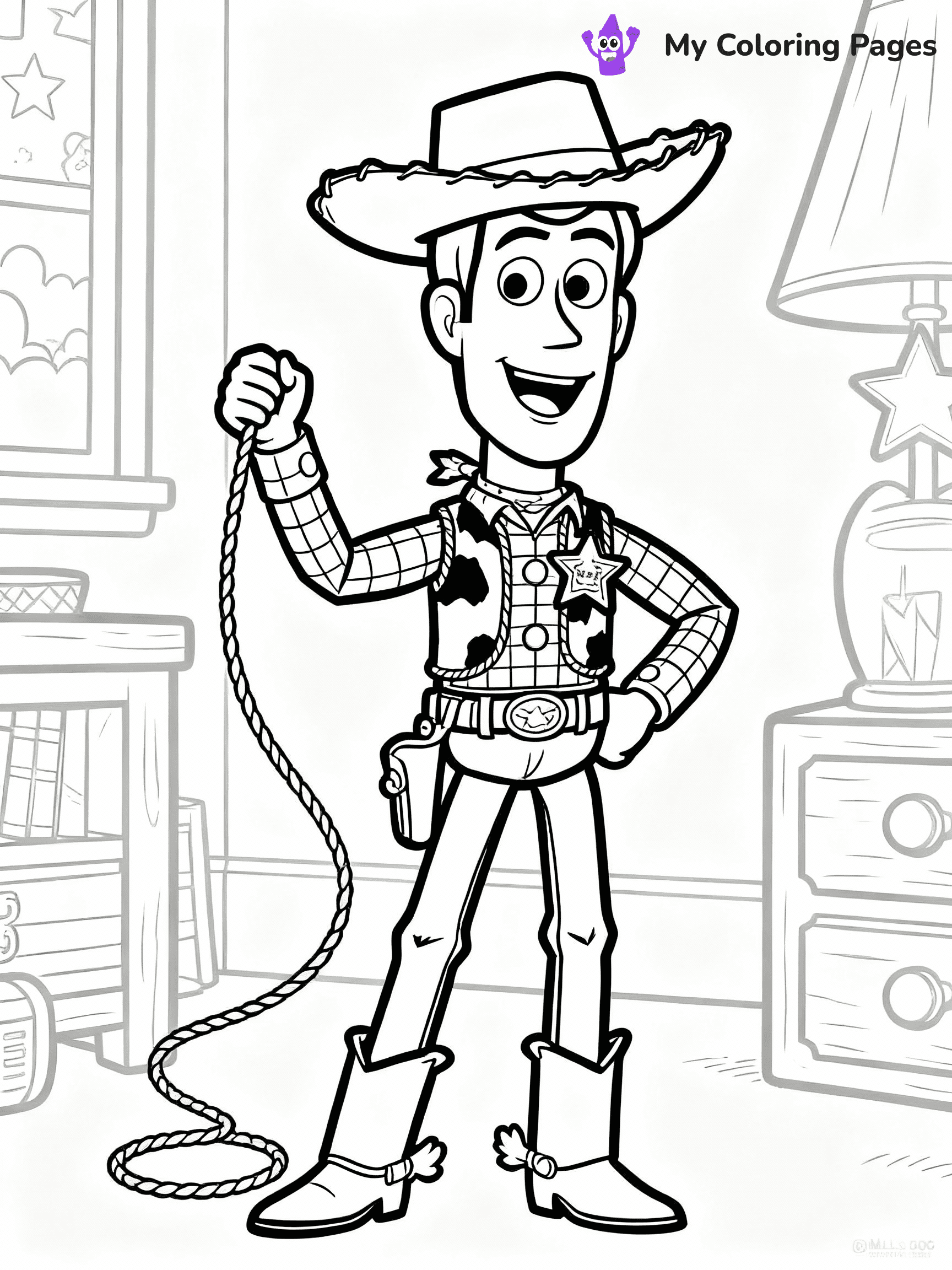 Woody Coloring Pages - 4