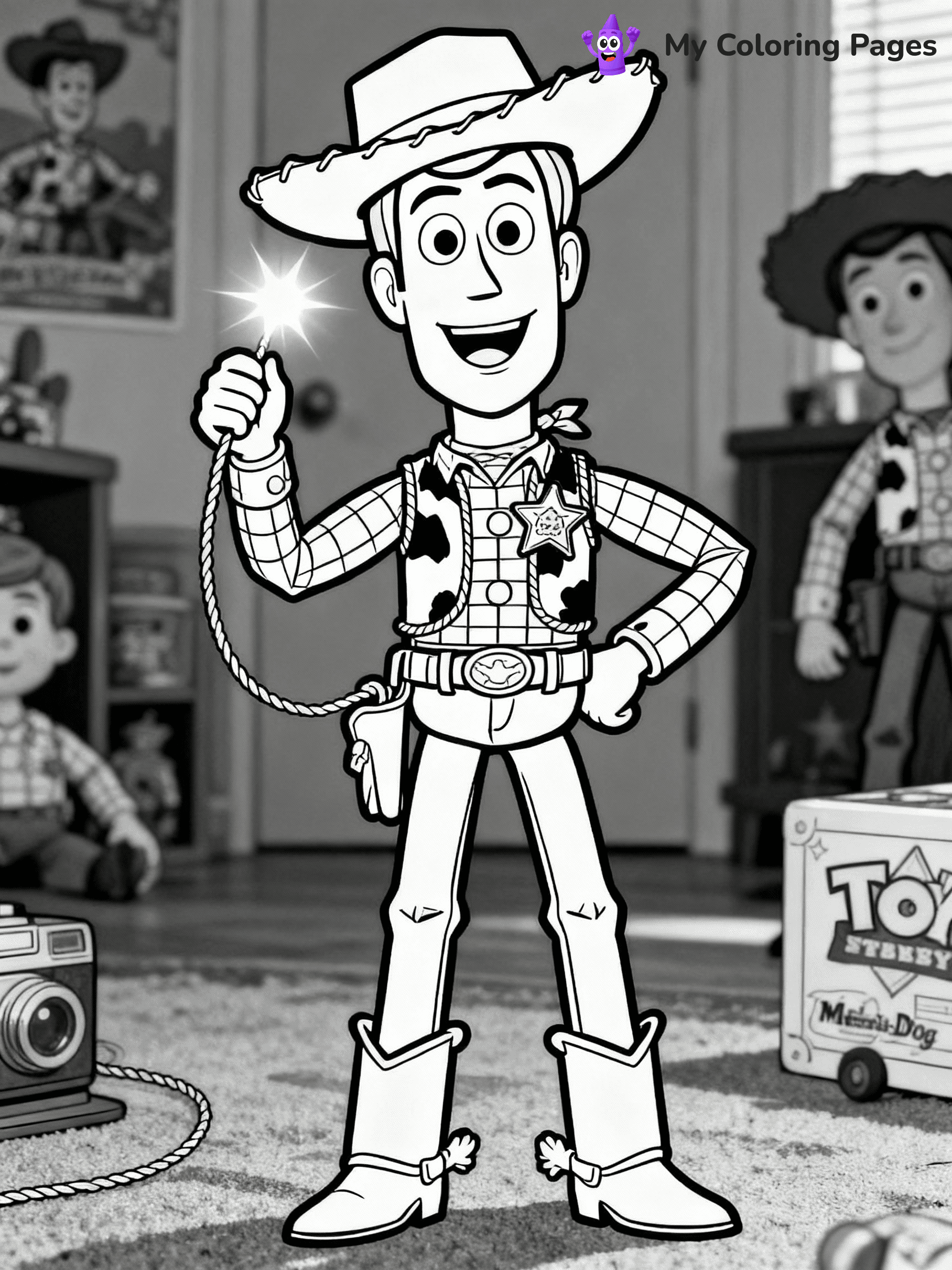 Woody Coloring Pages - 3
