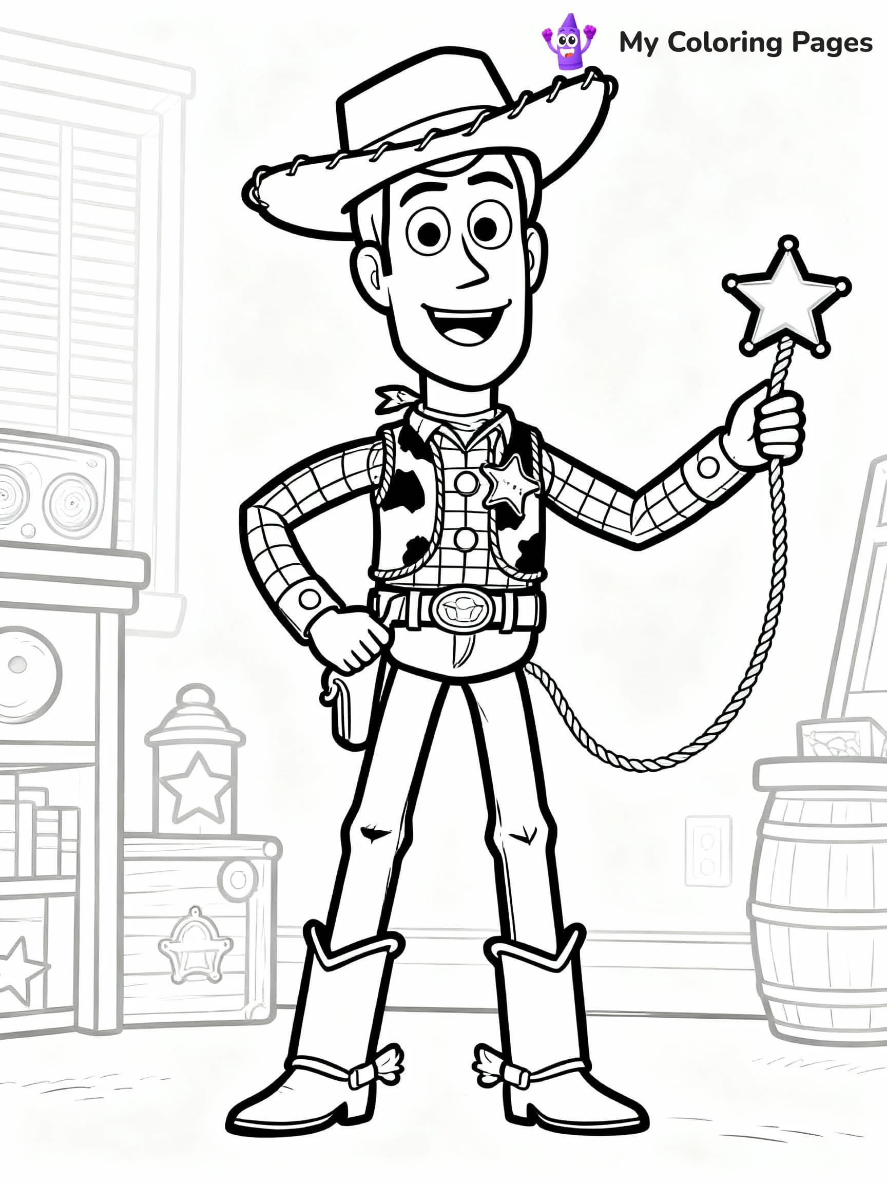Woody Coloring Pages - 2