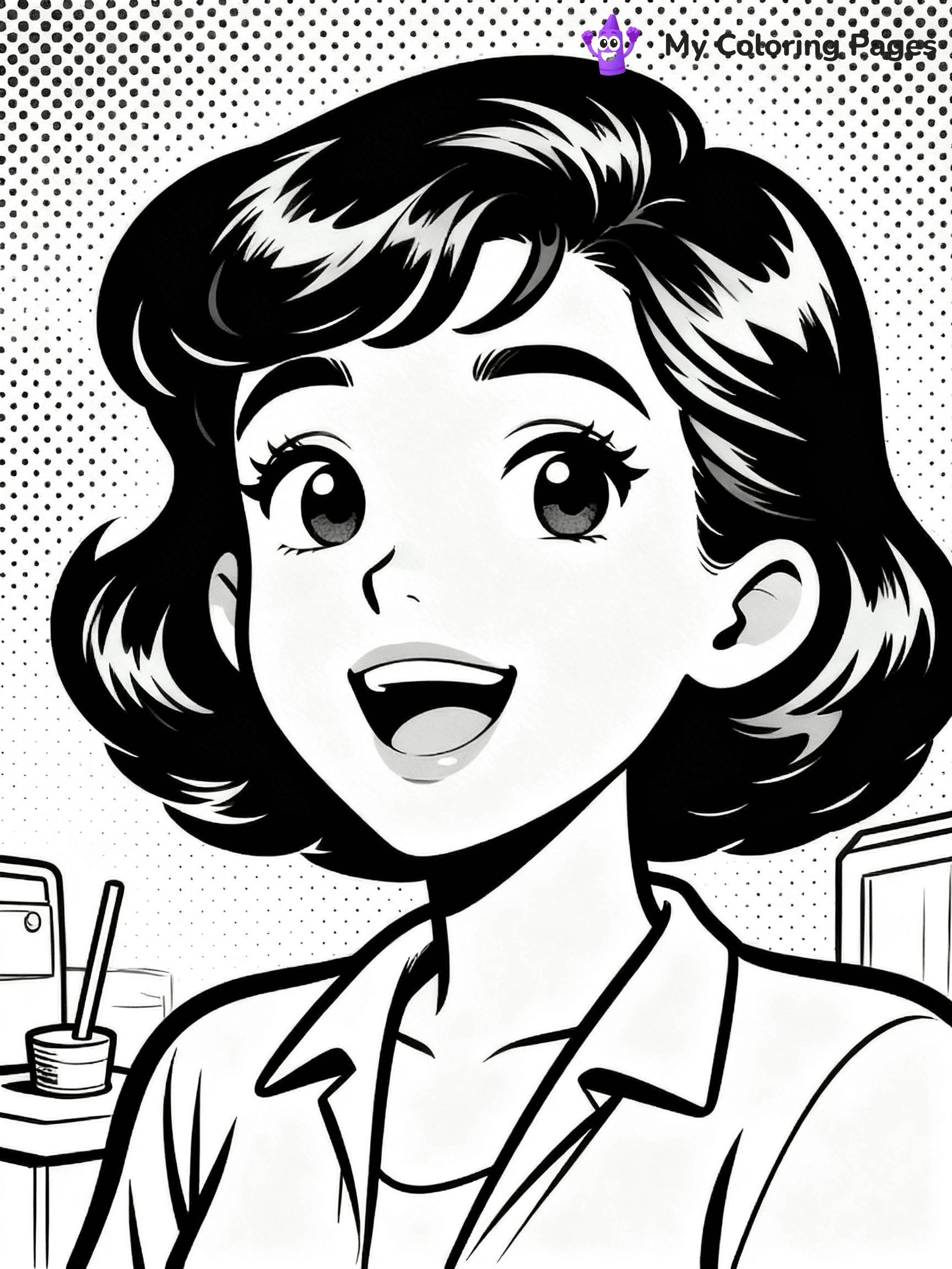 Pop Art Coloring Pages - 14