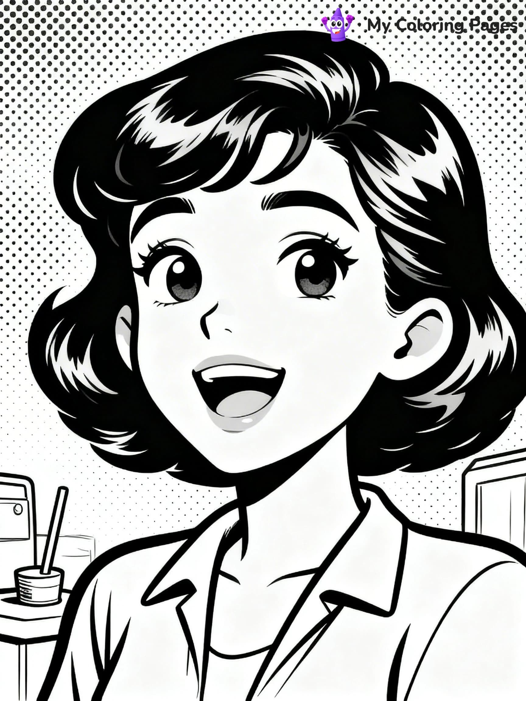 Pop Art Coloring Pages - 14