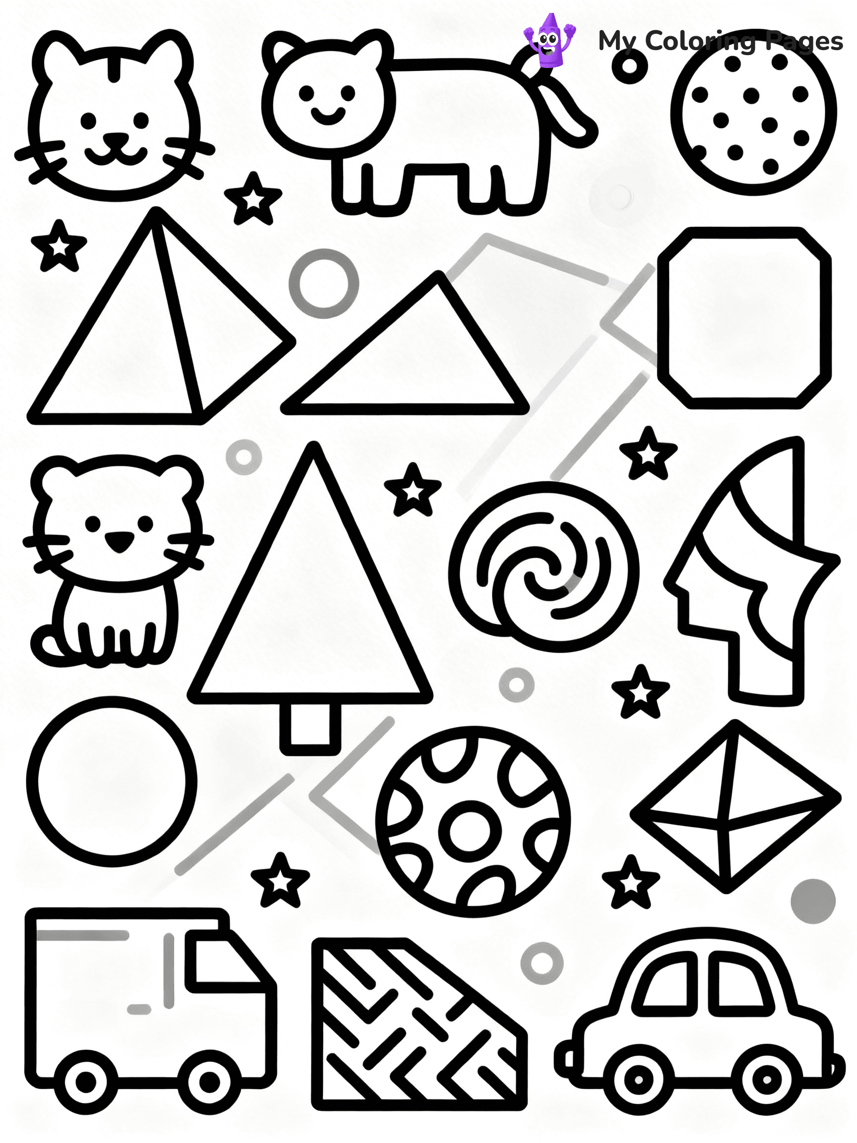 Pop Art Coloring Pages - 1