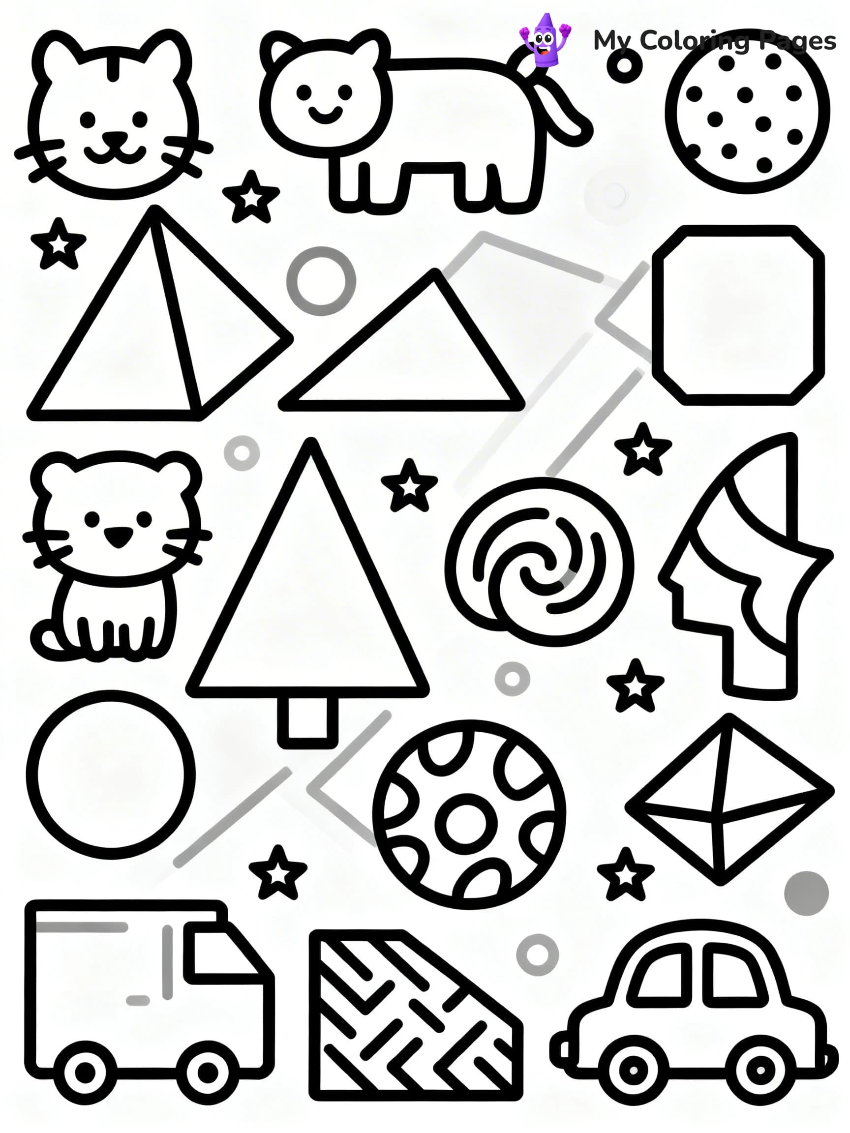 Pop Art Coloring Pages - 1