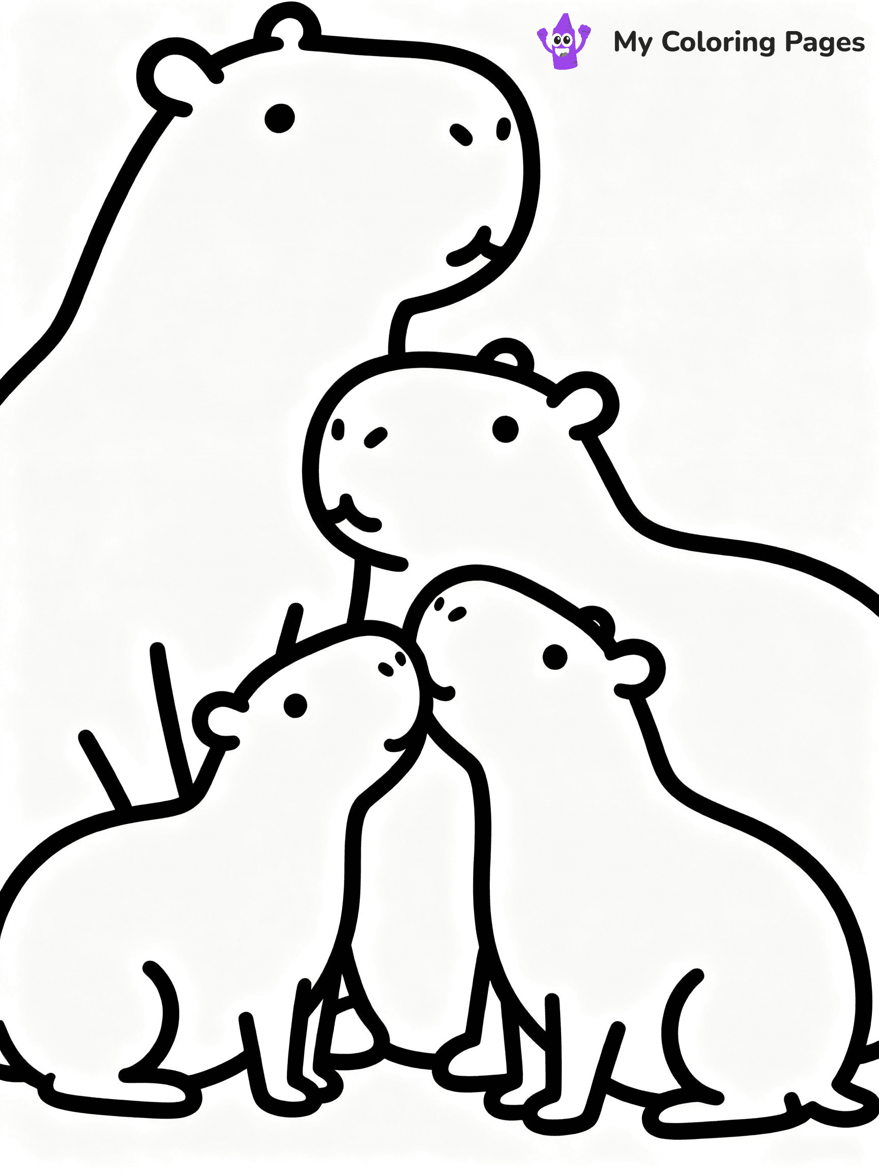 Capybara Coloring Pages - 8