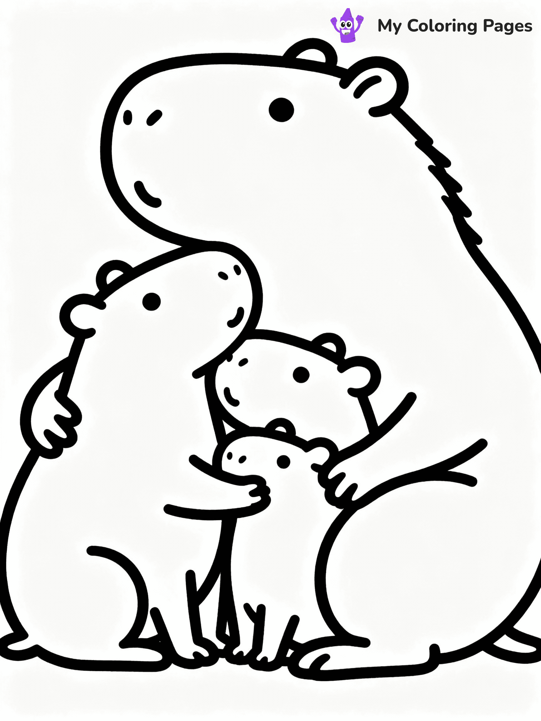 Capybara Coloring Pages - 6