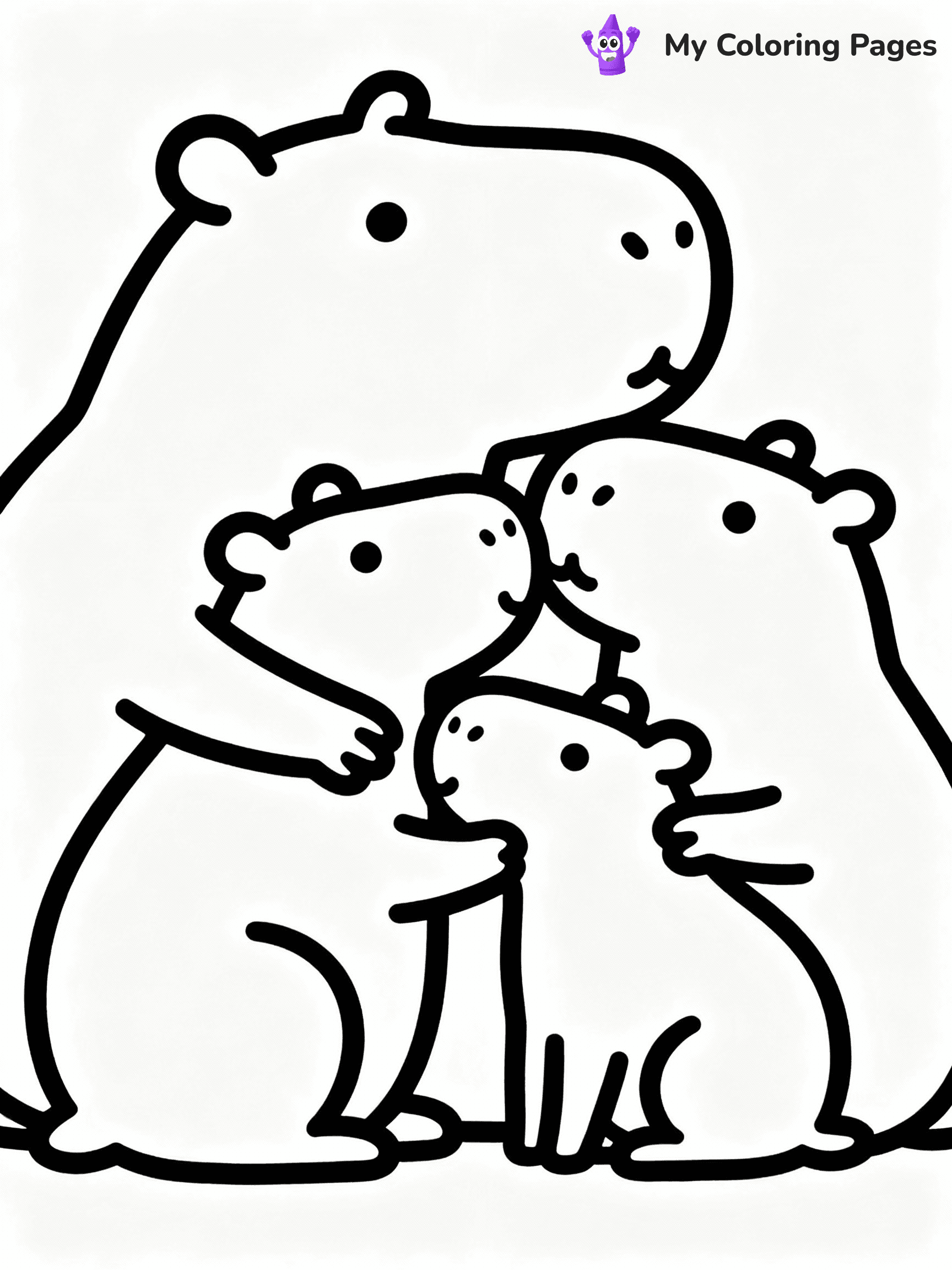 Capybara Coloring Pages - 3