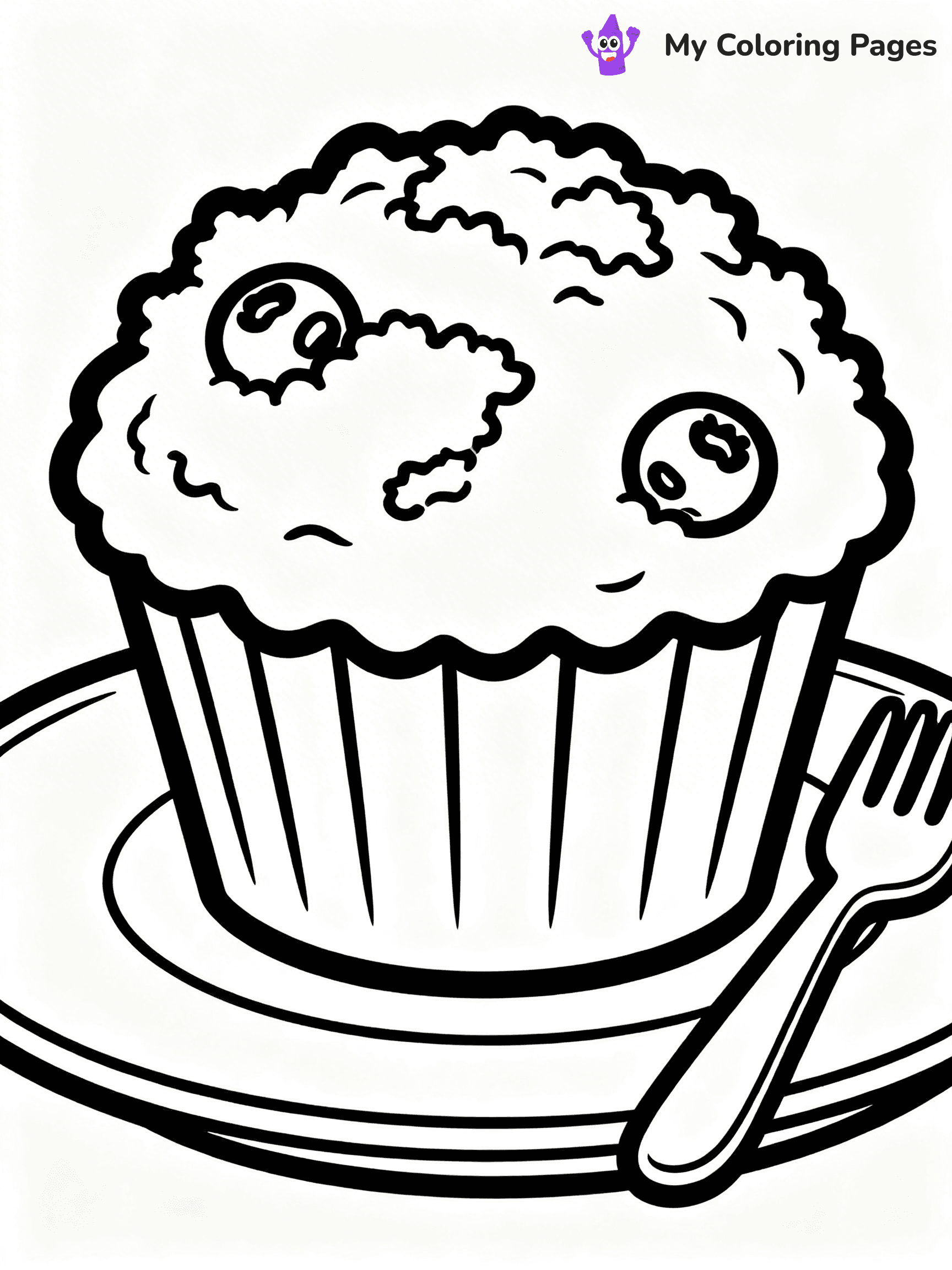 Muffin Coloring Pages - 45