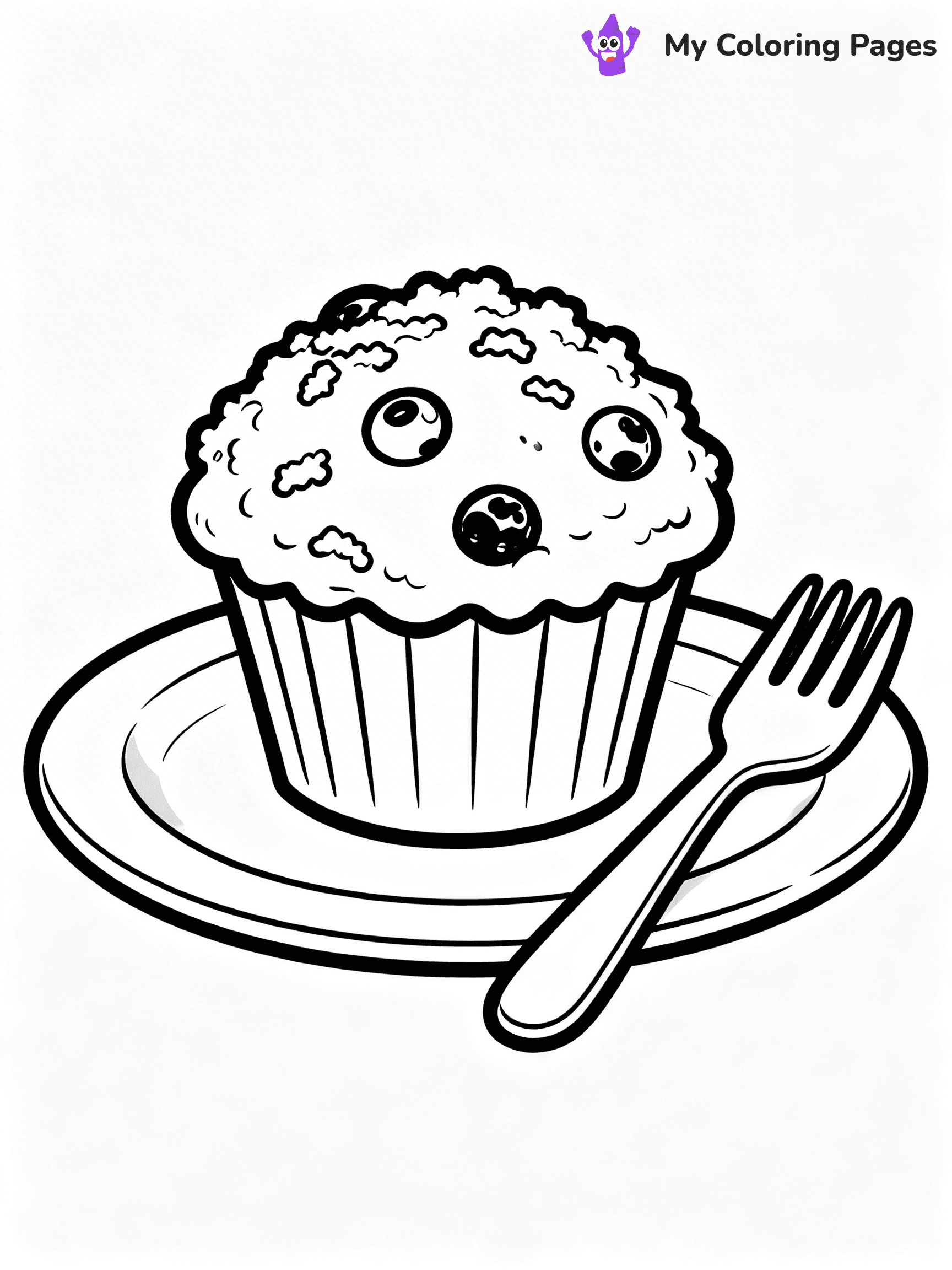 Muffin Coloring Pages - 44