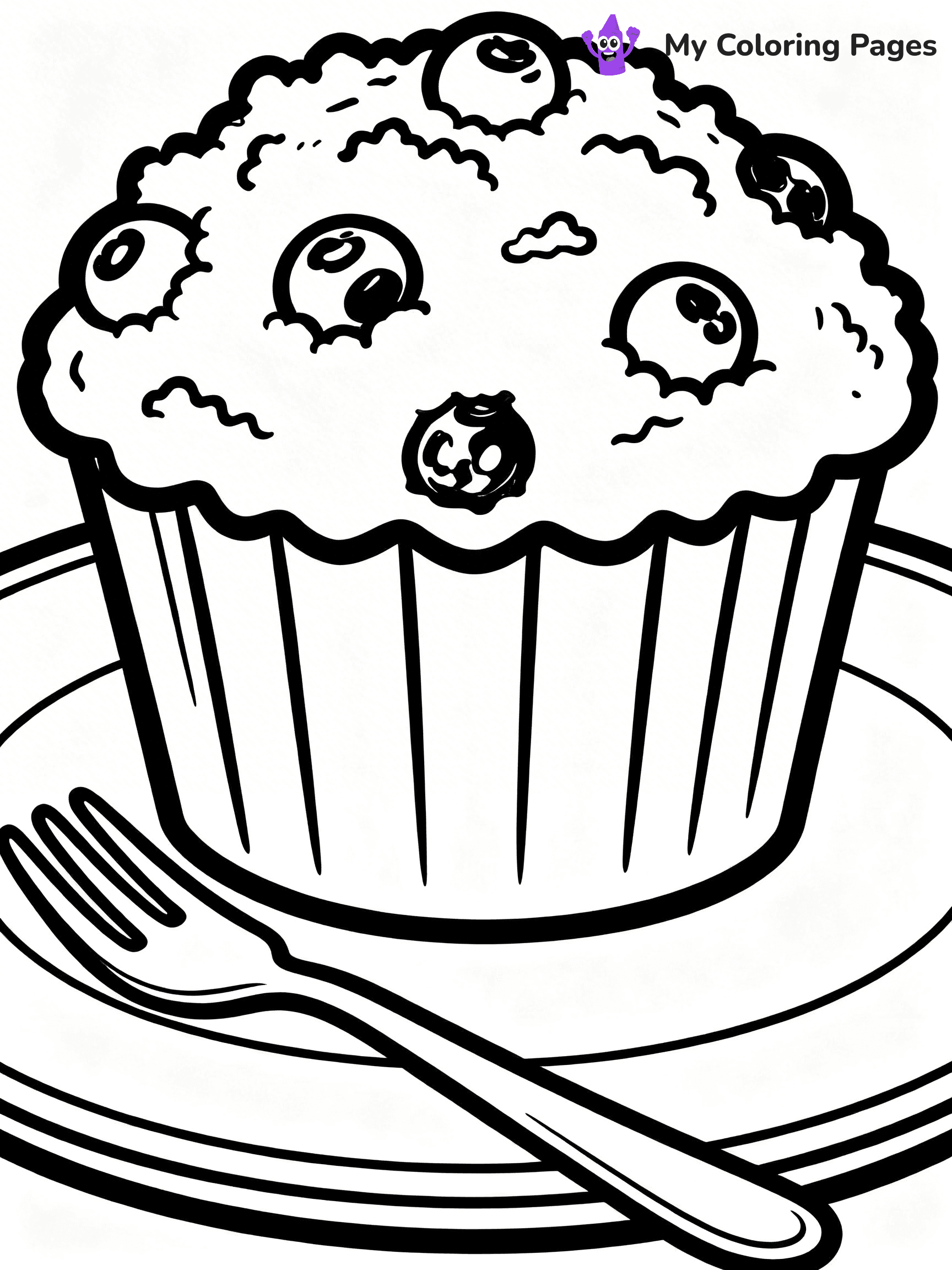 Muffin Coloring Pages - 42