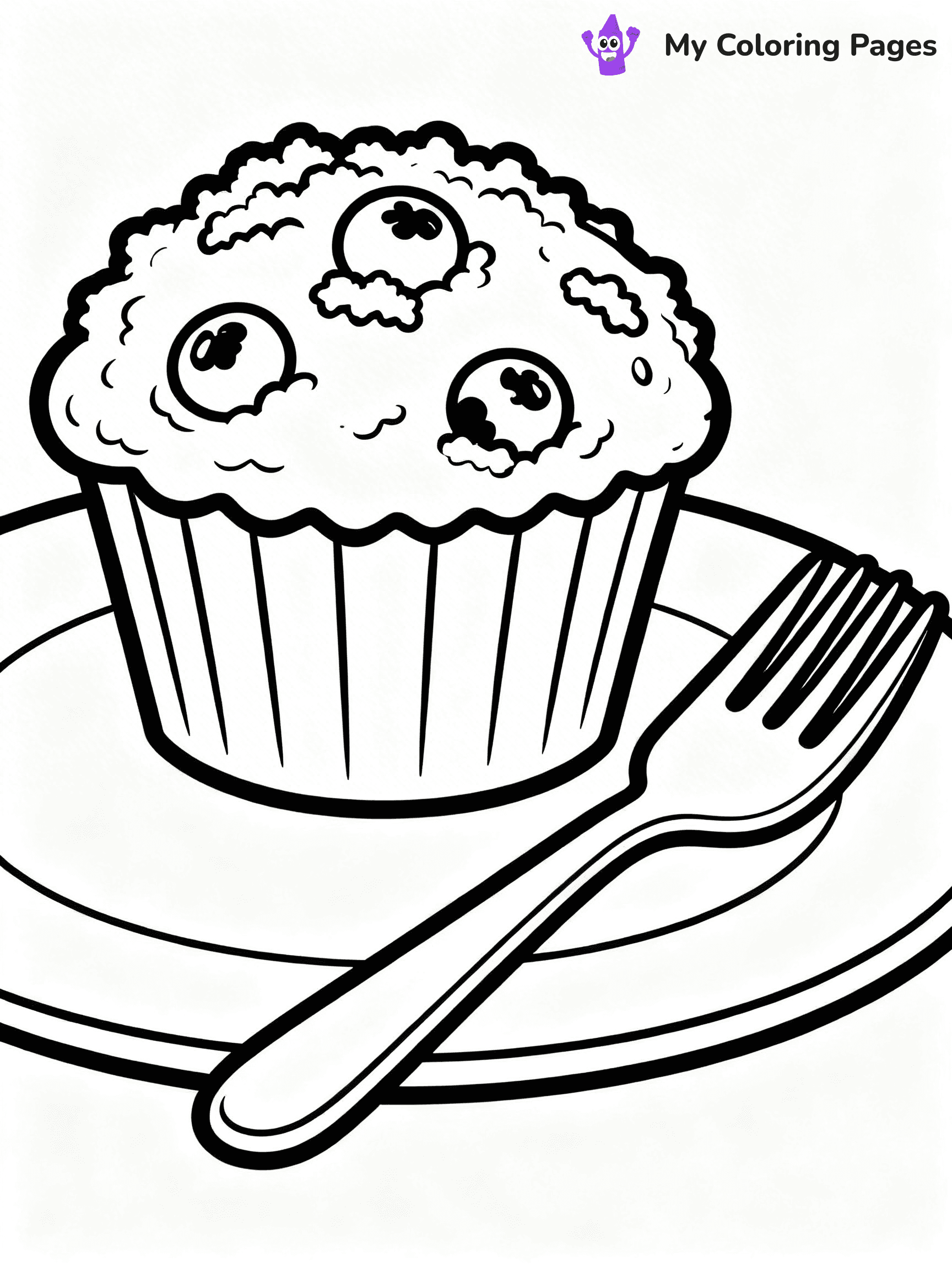 Muffin Coloring Pages - 41