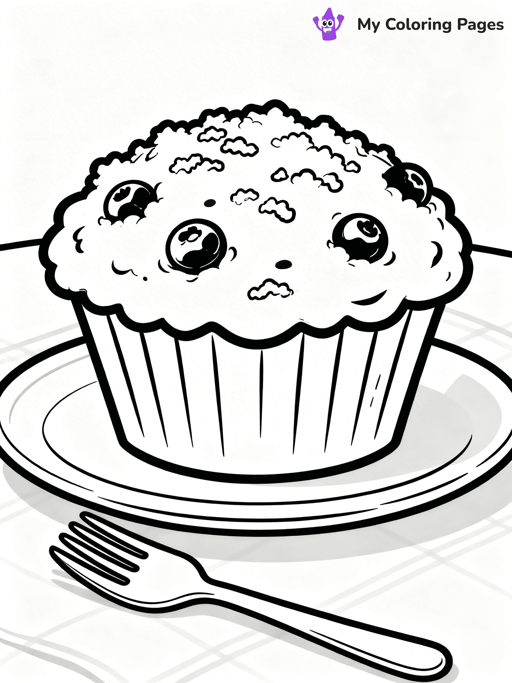 Muffin Coloring Pages - 40