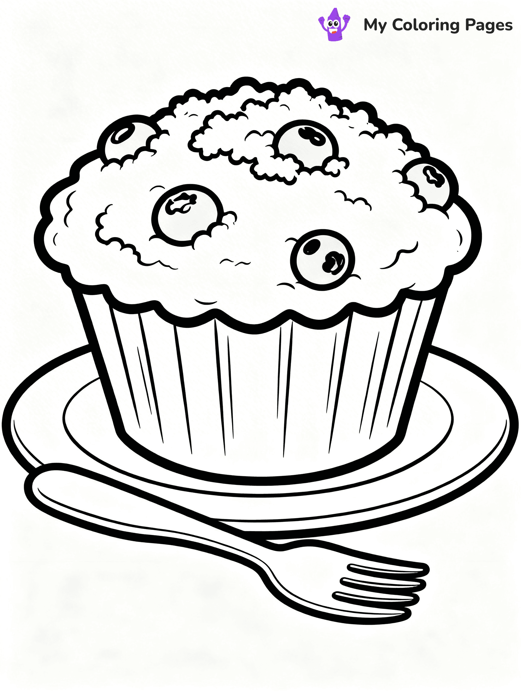 Muffin Coloring Pages - 39