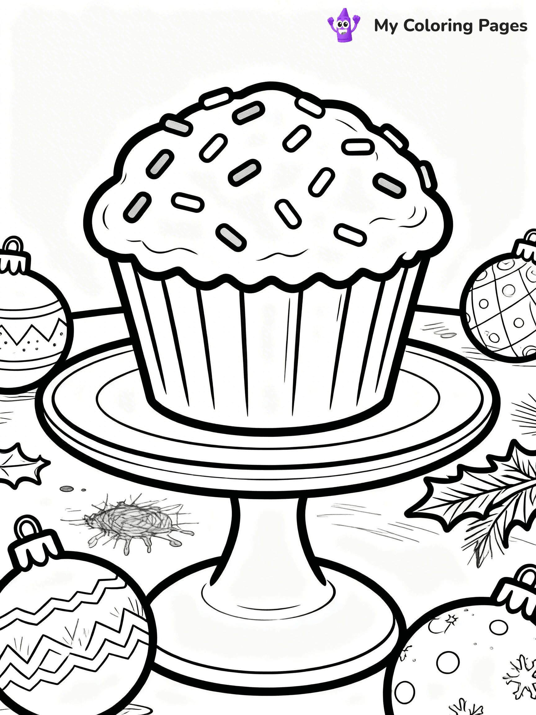 Muffin Coloring Pages - 27